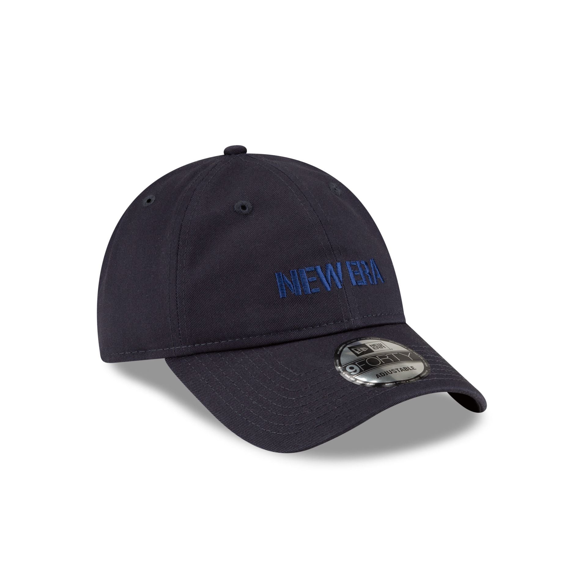 New Era Cap Metal Buckle Navy 9FORTY Unstructured Adjustable Hat