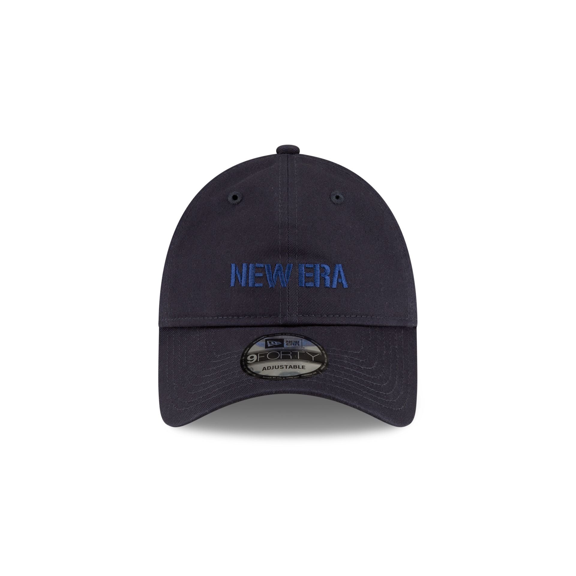 New Era Cap Metal Buckle Navy 9FORTY Unstructured Adjustable Hat