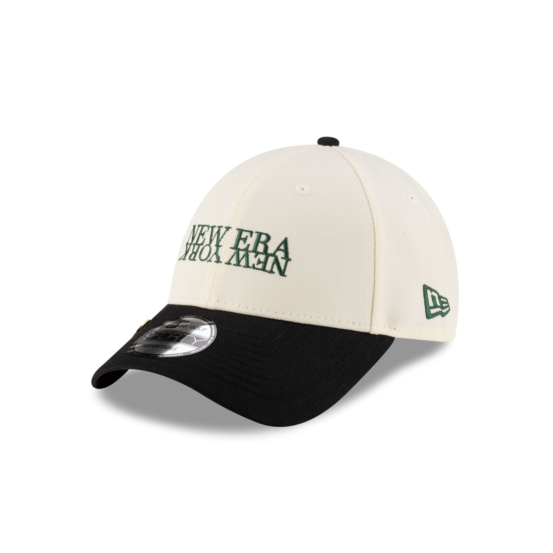 New Era Cap Two-Tone Ballmarker Black 9FORTY Adjustable Hat