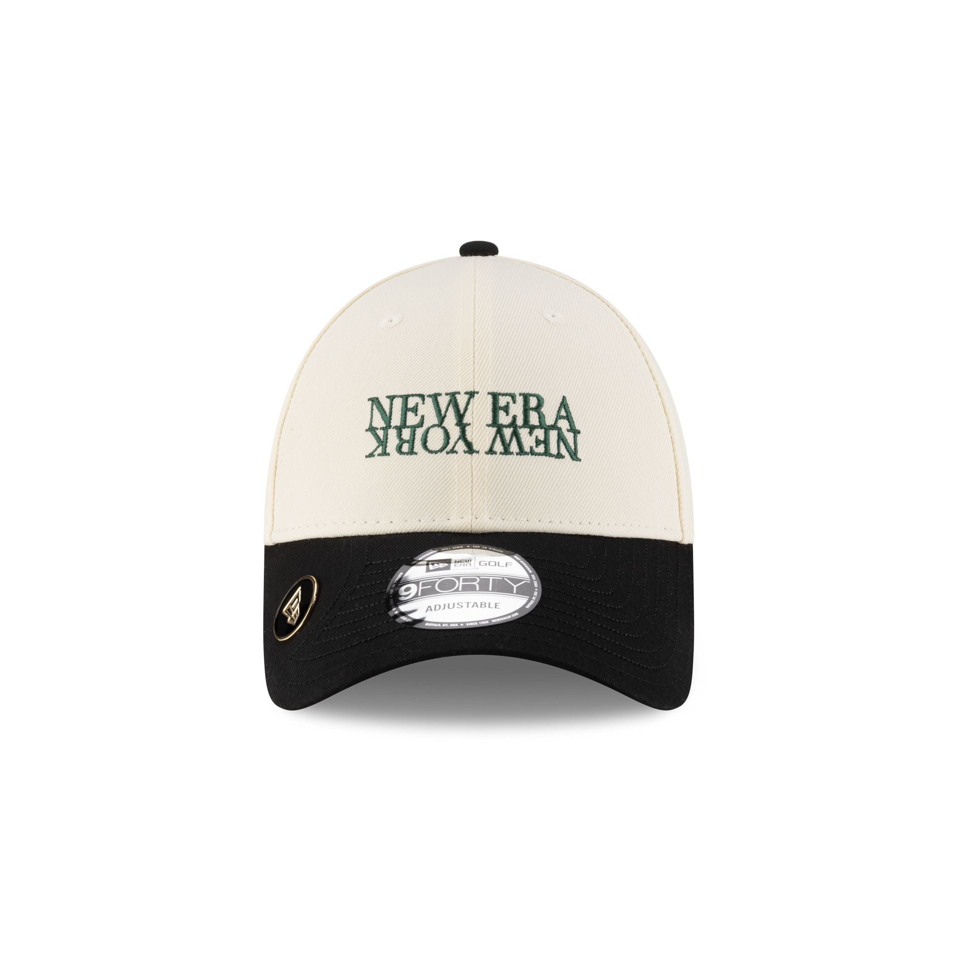 New Era Cap Two-Tone Ballmarker Black 9FORTY Adjustable Hat