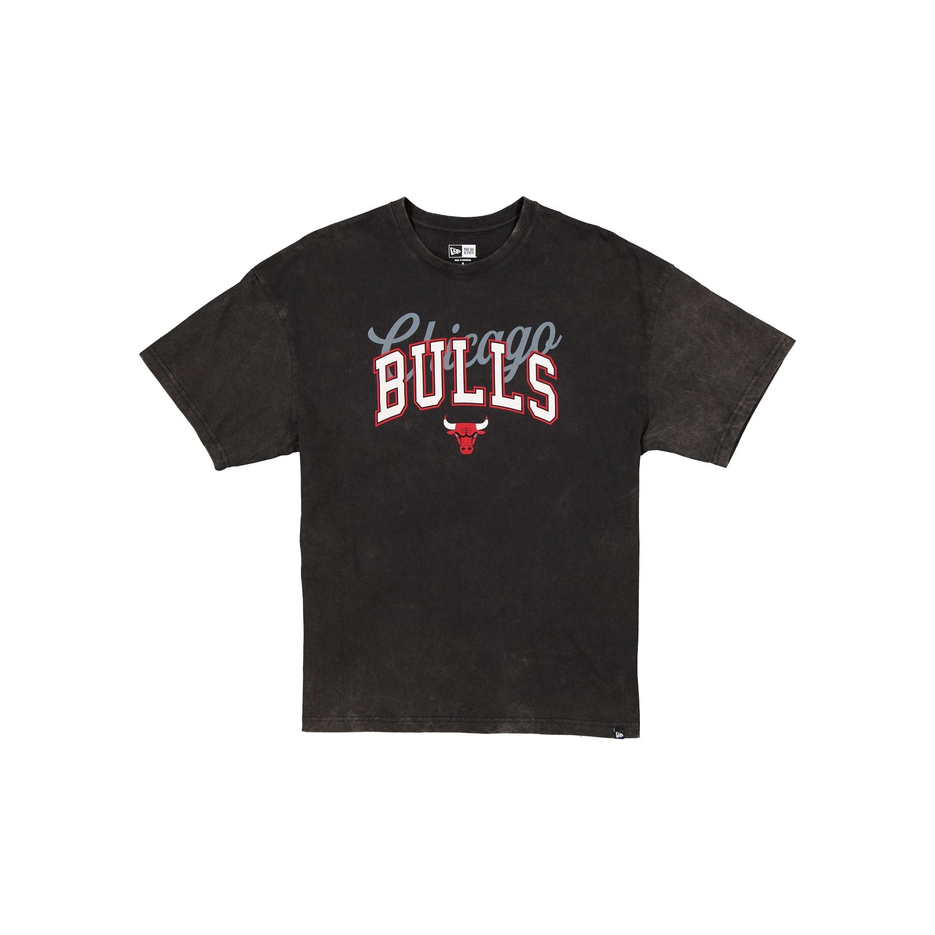Chicago Bulls Women's Oversized Washed Black T-Shirt