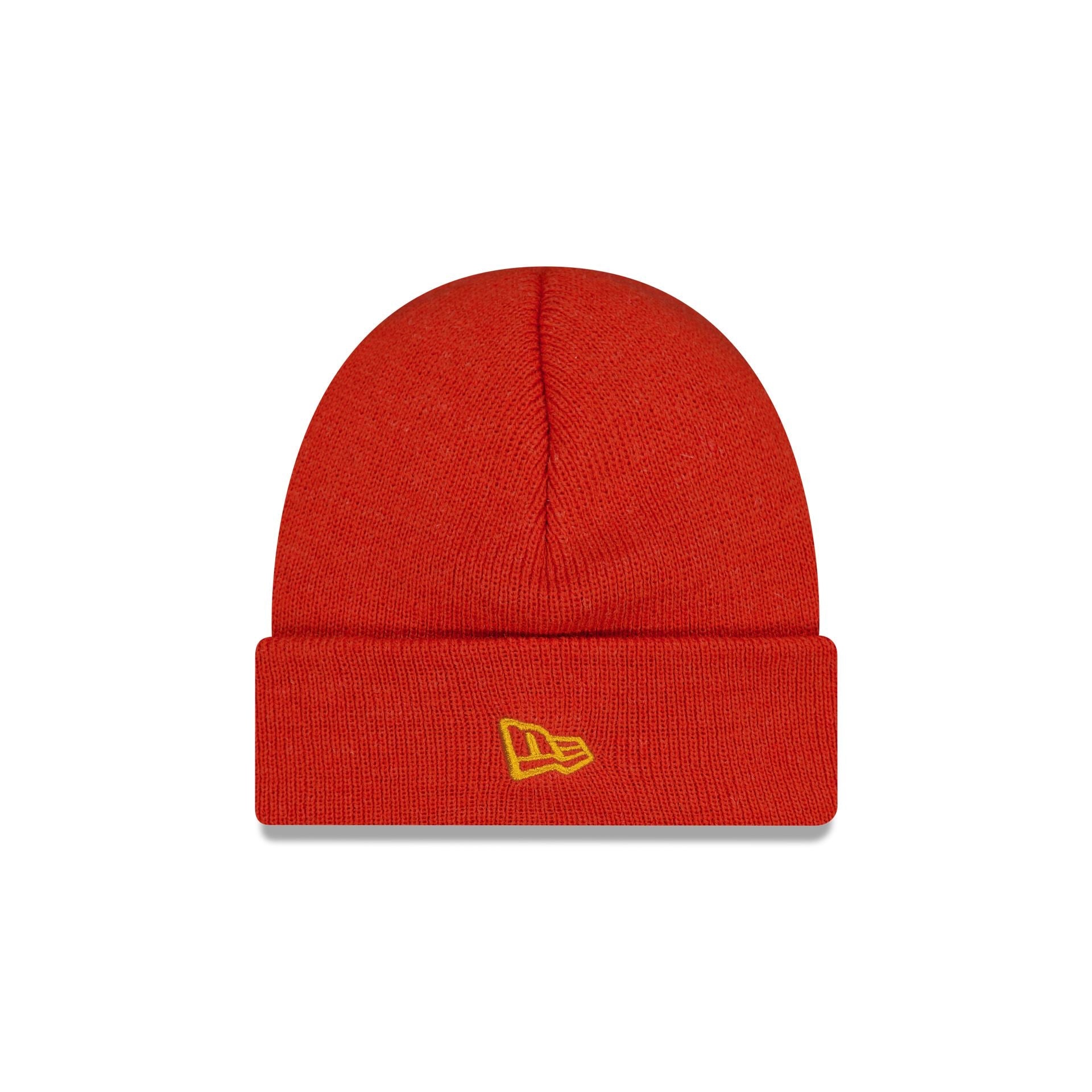 New Era Orange Short Cuff Knit Beanie