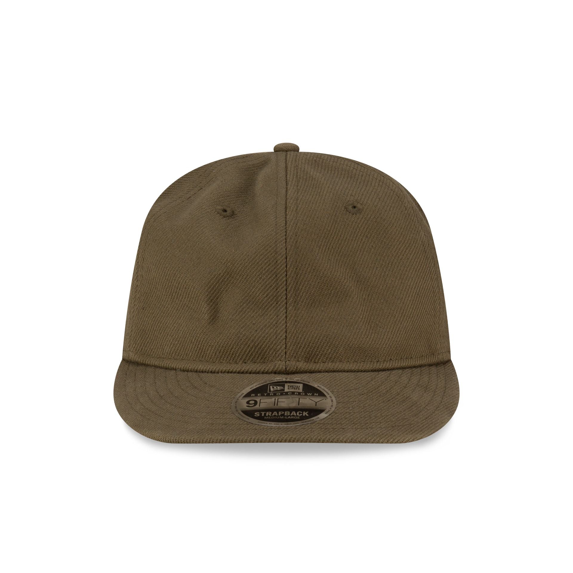 New Era Heavy Twill Olive Green Retro Crown 9FIFTY Strapback