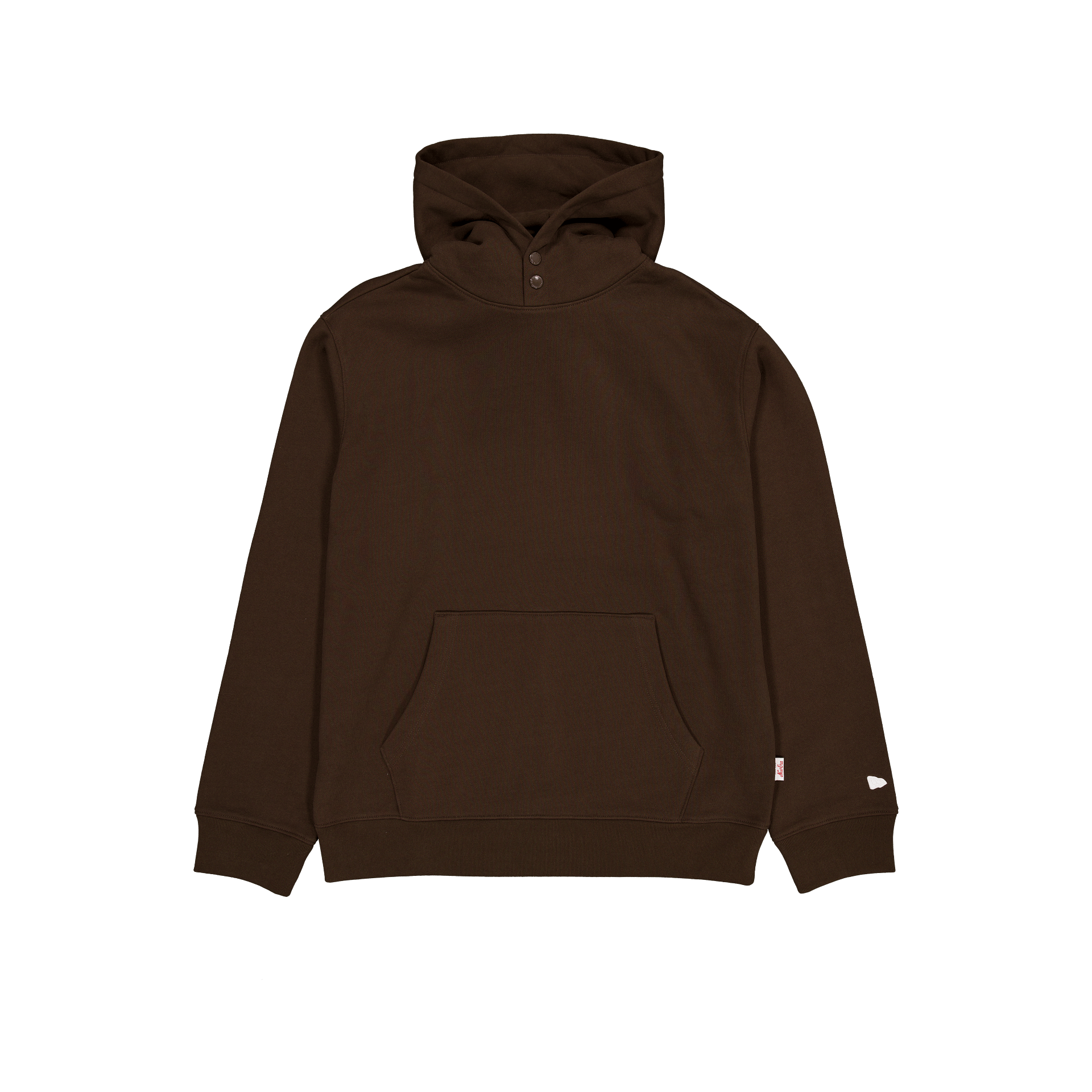 Amherst Corporal Walnut Snap Hoodie