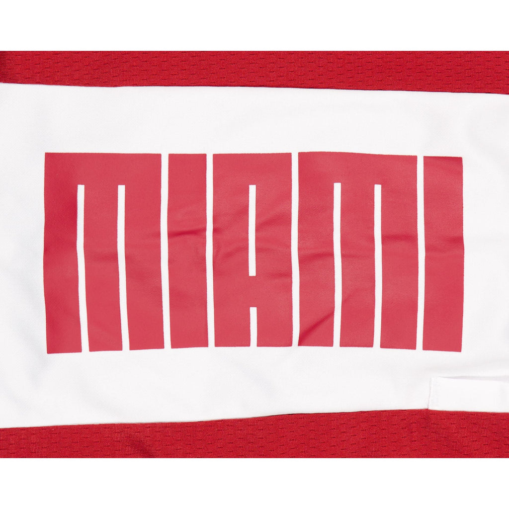 Miami Heat Red Graphic Mesh Shorts