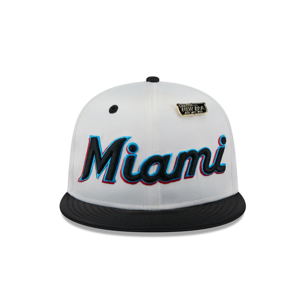 Miami Marlins Spring Satin 59FIFTY Fitted Hat