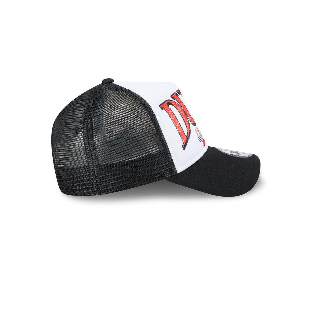 Anaheim Ducks Distressed 9FORTY A-Frame Trucker Hat
