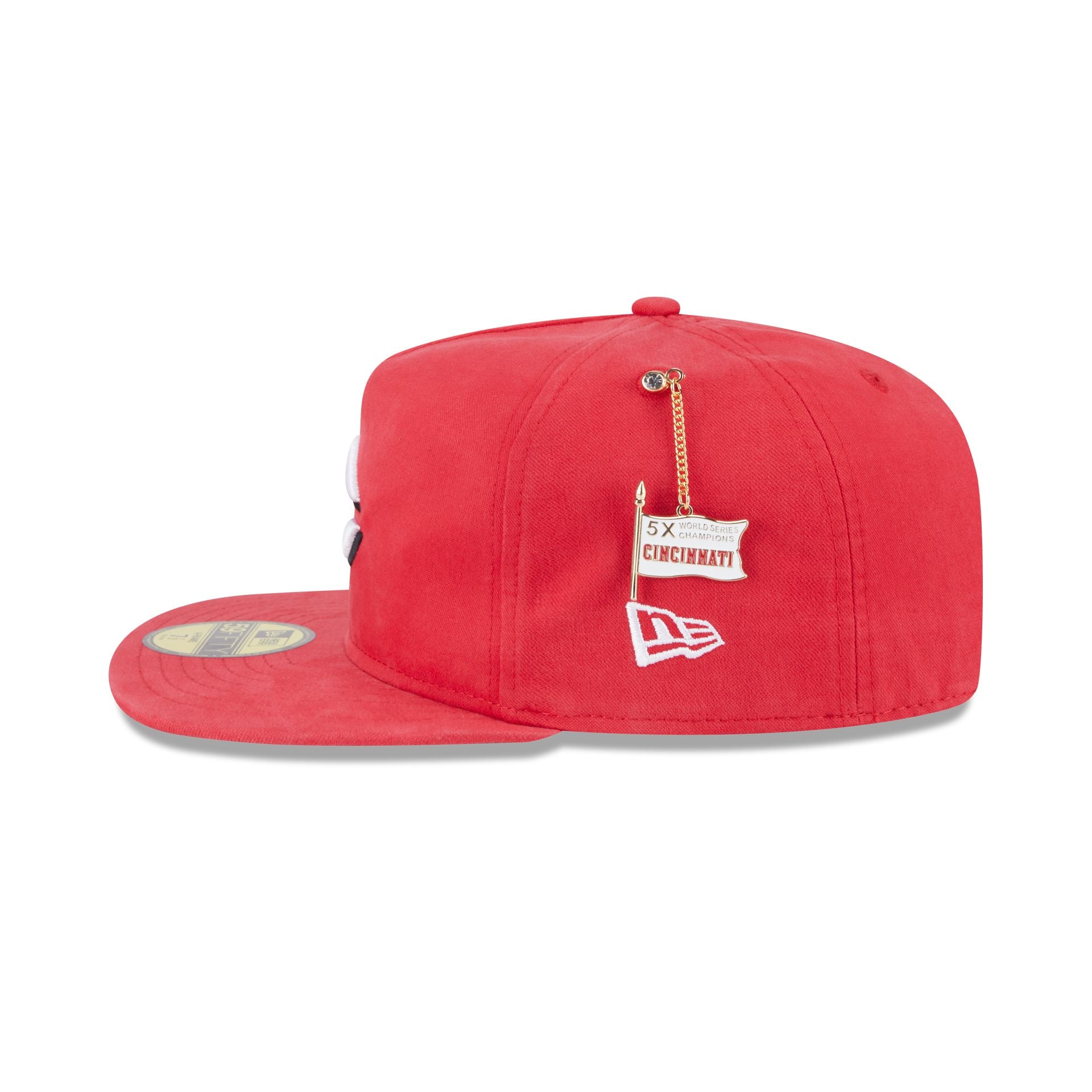 Cincinnati Reds Championship Side Flag 59FIFTY A-Frame Fitted Hat