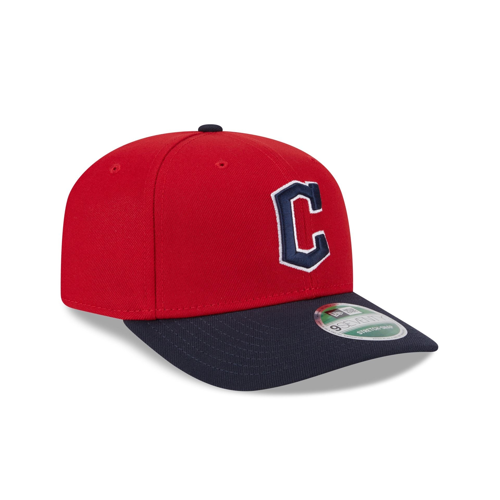 Cleveland Guardians Home Authentic Collection 9SEVENTY Stretch-Snap Hat