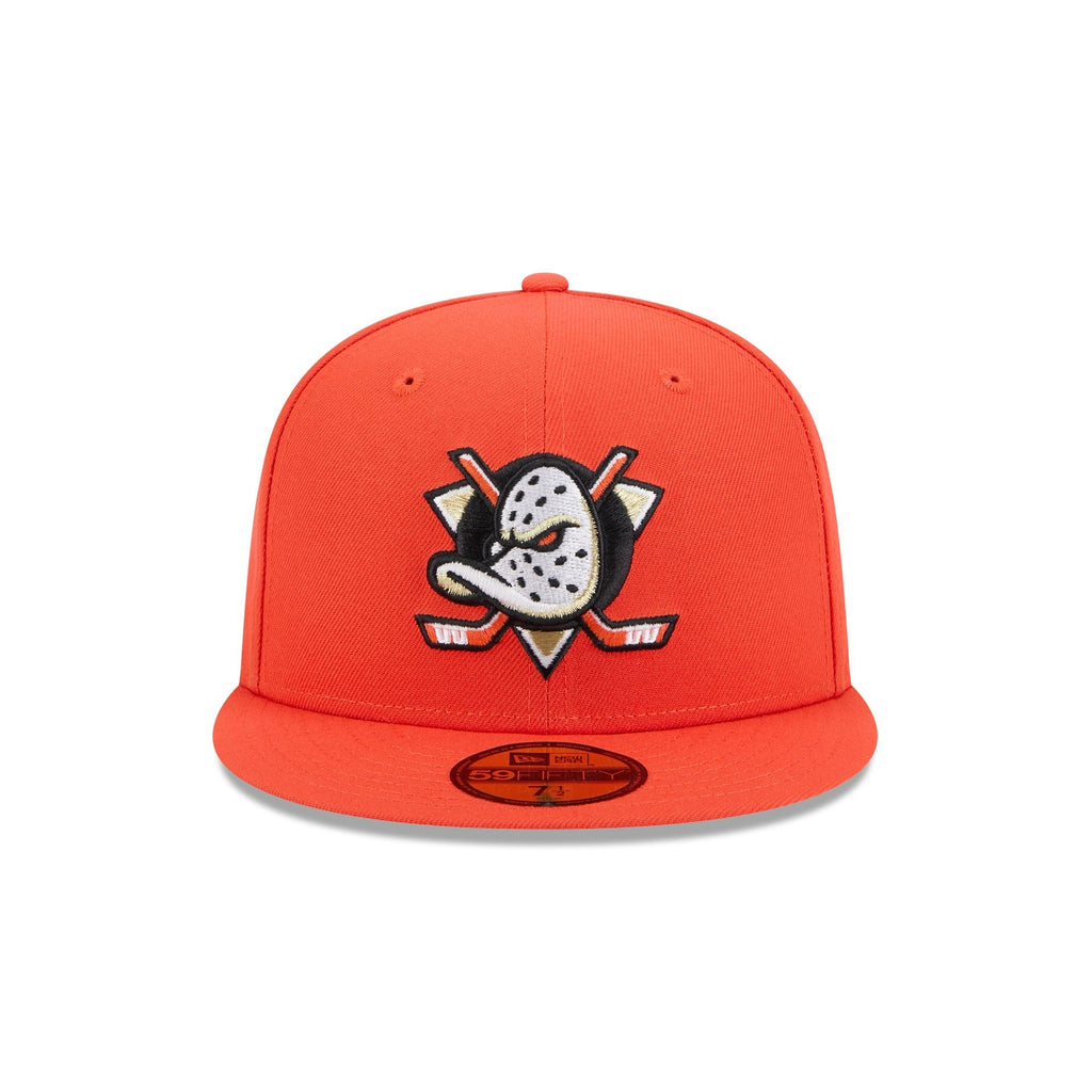 Anaheim Ducks Rear Wordmark 59FIFTY Fitted Hat
