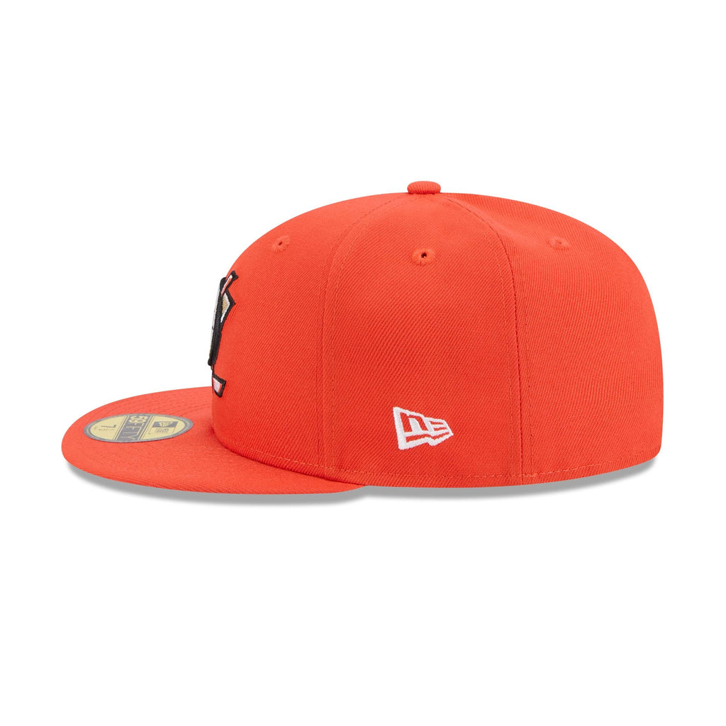 Anaheim Ducks Rear Wordmark 59FIFTY Fitted Hat
