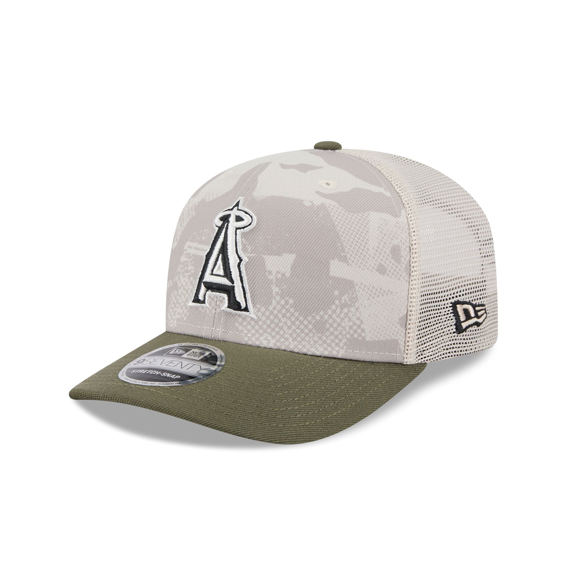 Los Angeles Angels Armed Forces Day 2025 9SEVENTY Trucker Hat