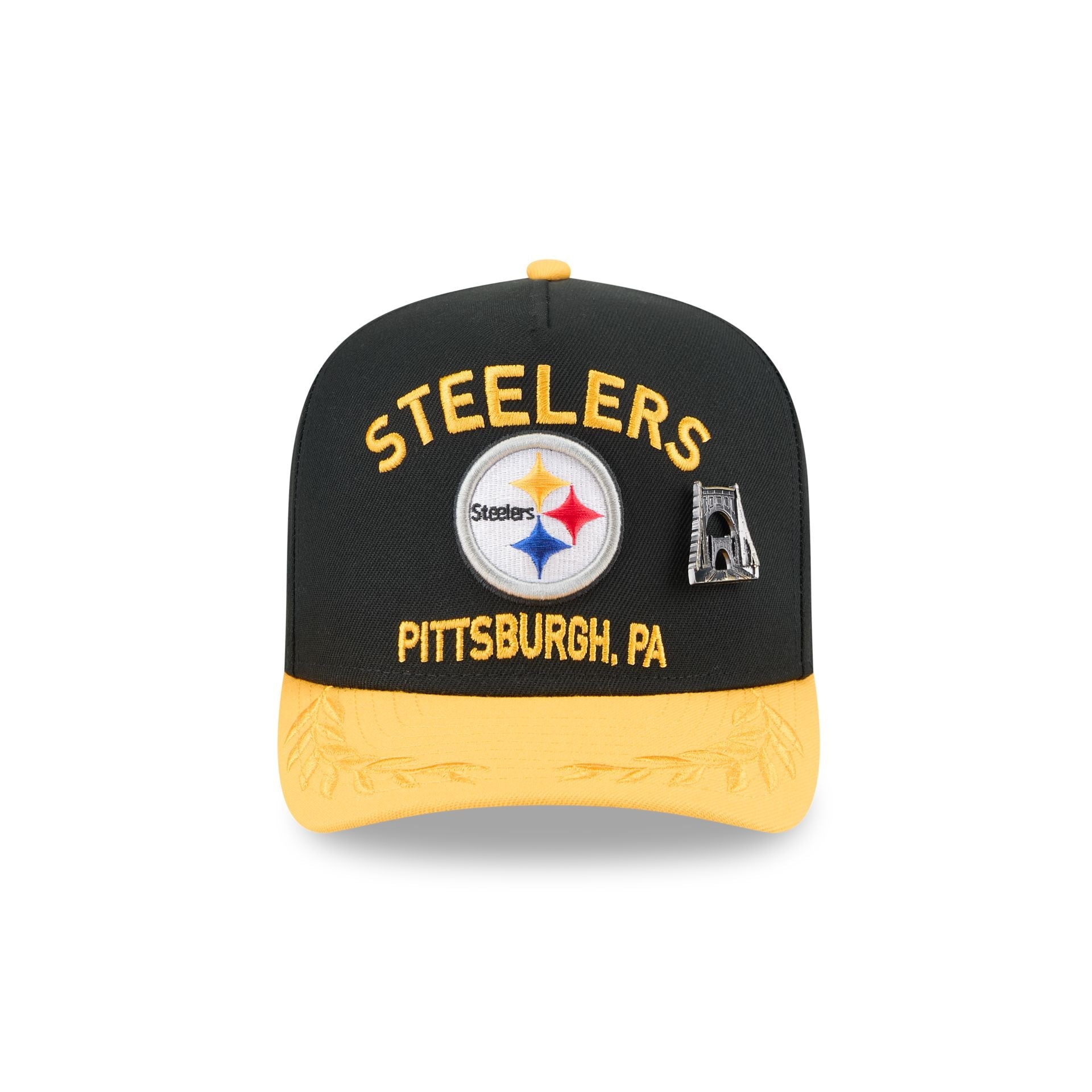 Pittsburgh Steelers 2025 Draft Black 59FIFTY A-Frame Fitted Hat