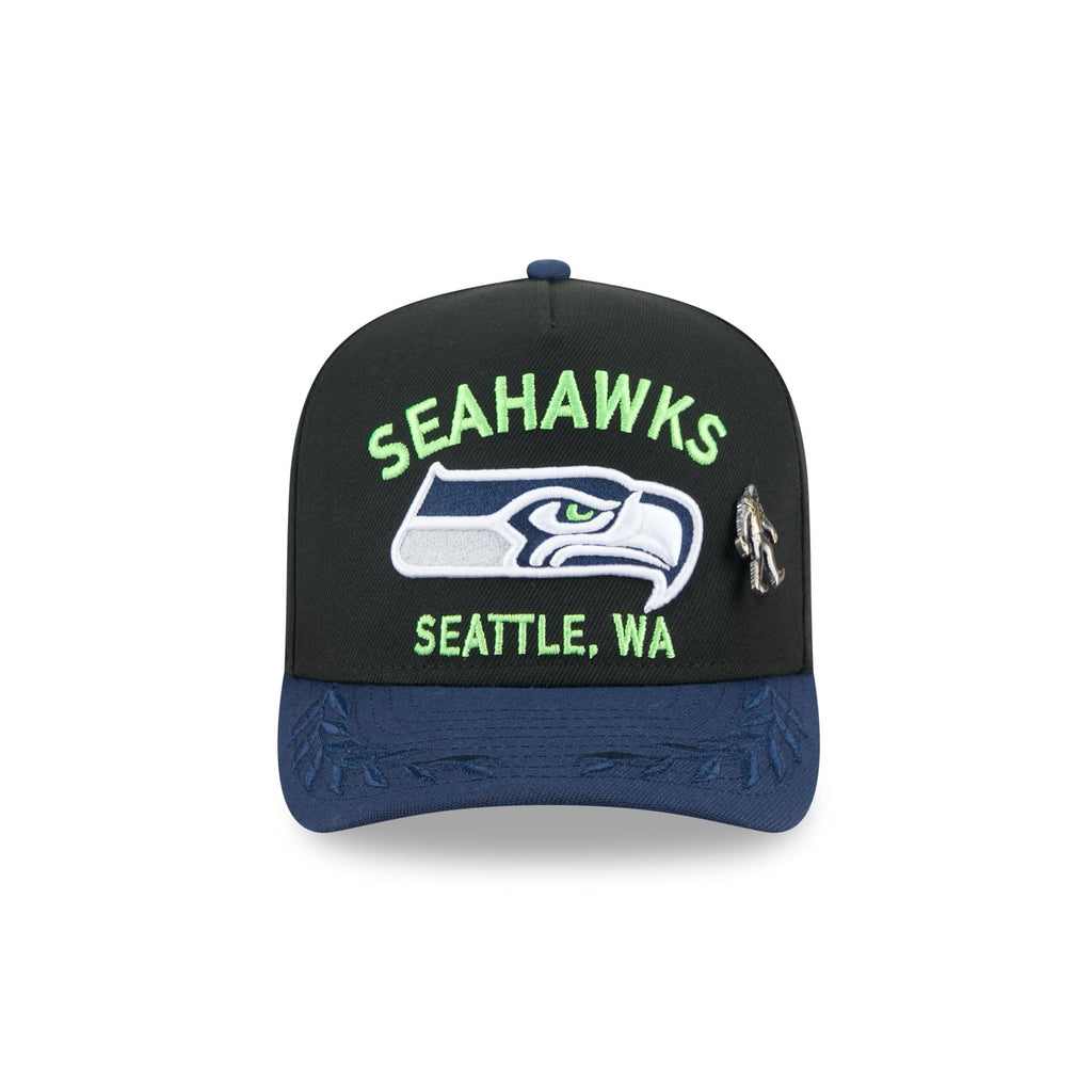 Seattle Seahawks 2025 Draft Black 59FIFTY A-Frame Fitted Hat
