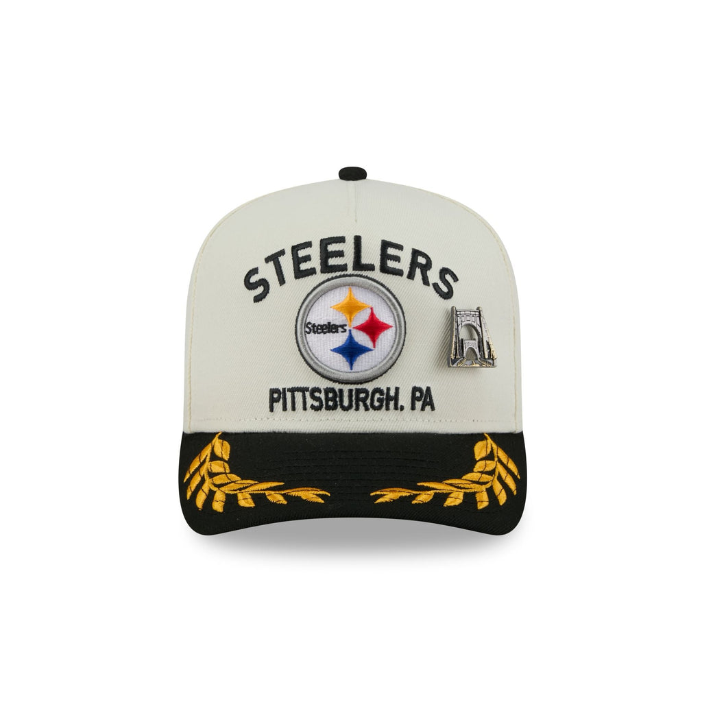 Pittsburgh Steelers 2025 Draft Chrome White 59FIFTY A-Frame Fitted Hat