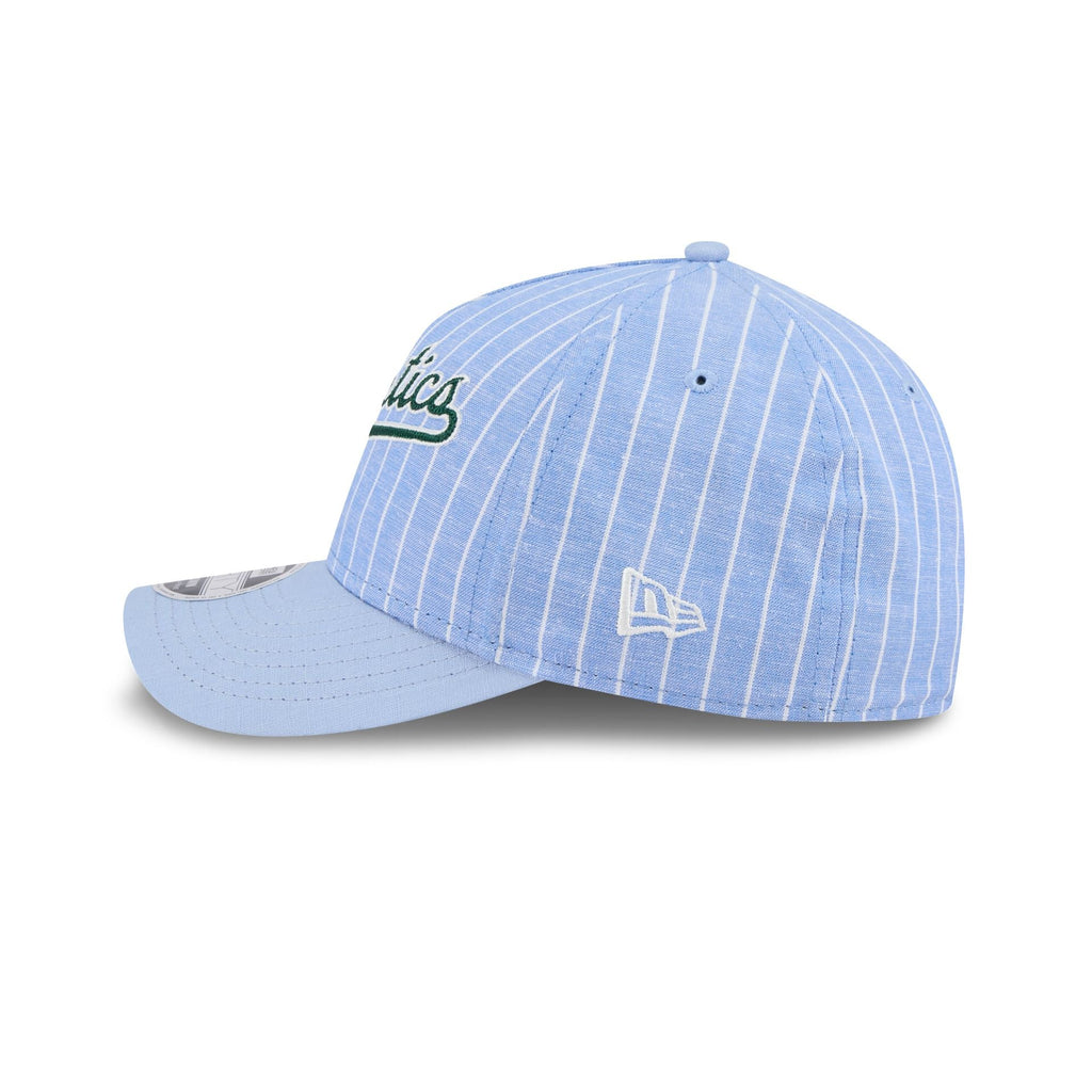 Athletics Pinstripe Linen 9FORTY M-Crown A-Frame Snapback Hat