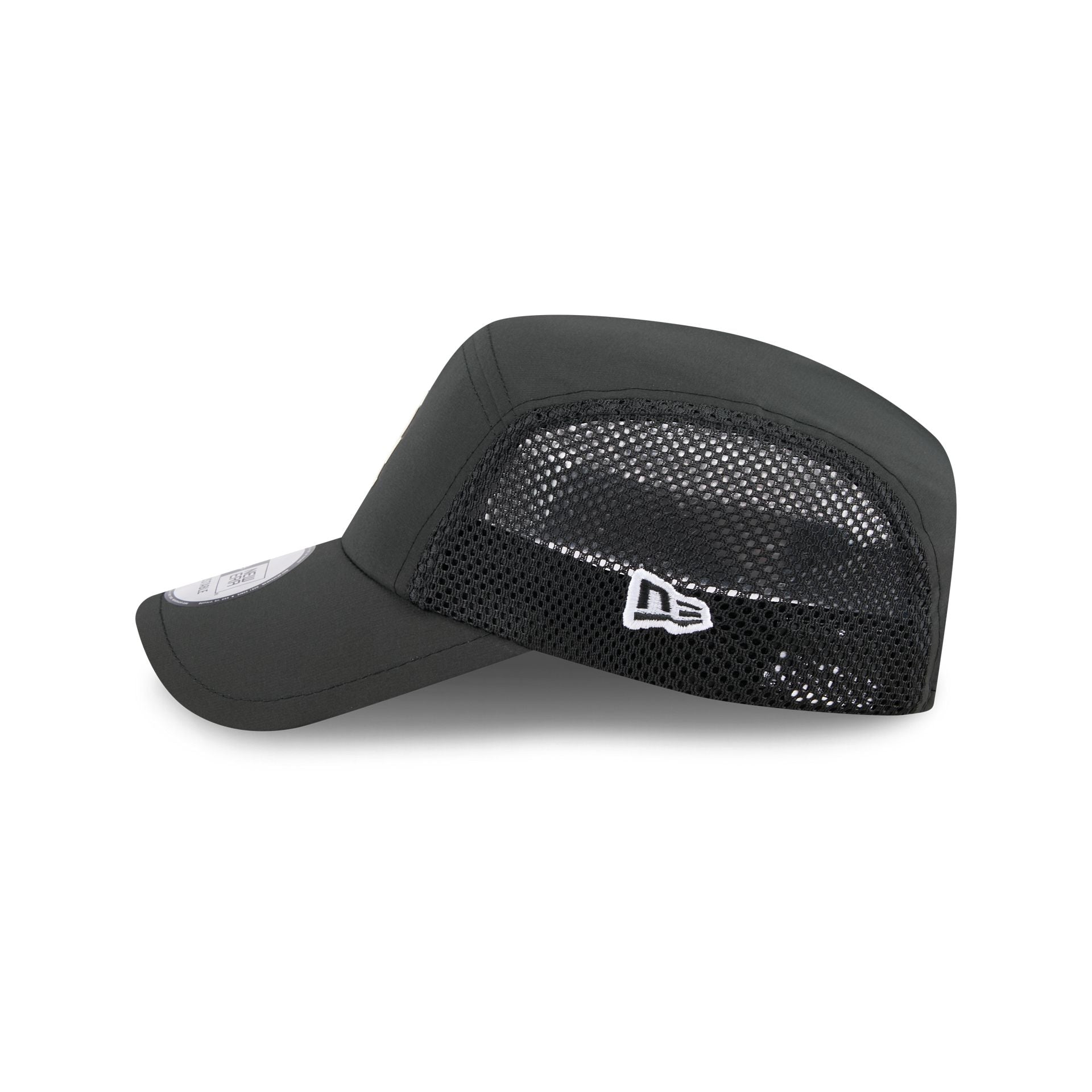 Los Angeles Dodgers Black Poly Runner Adjustable Hat