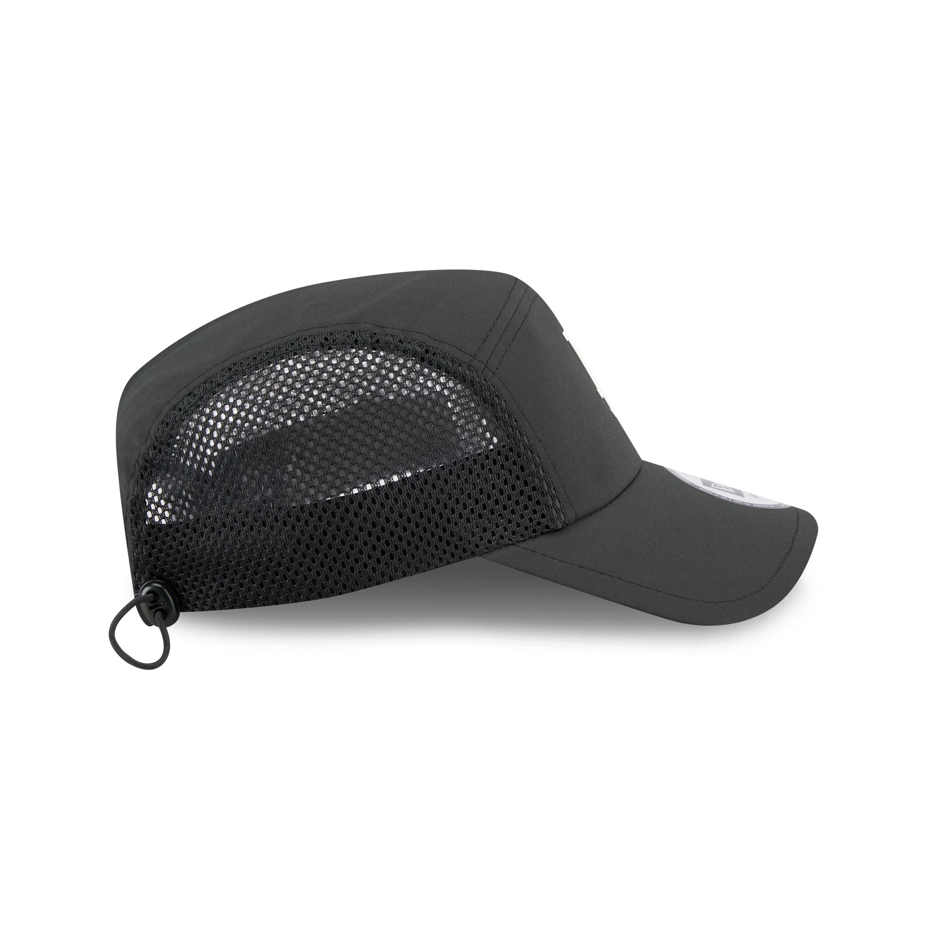 Los Angeles Dodgers Black Poly Runner Adjustable Hat