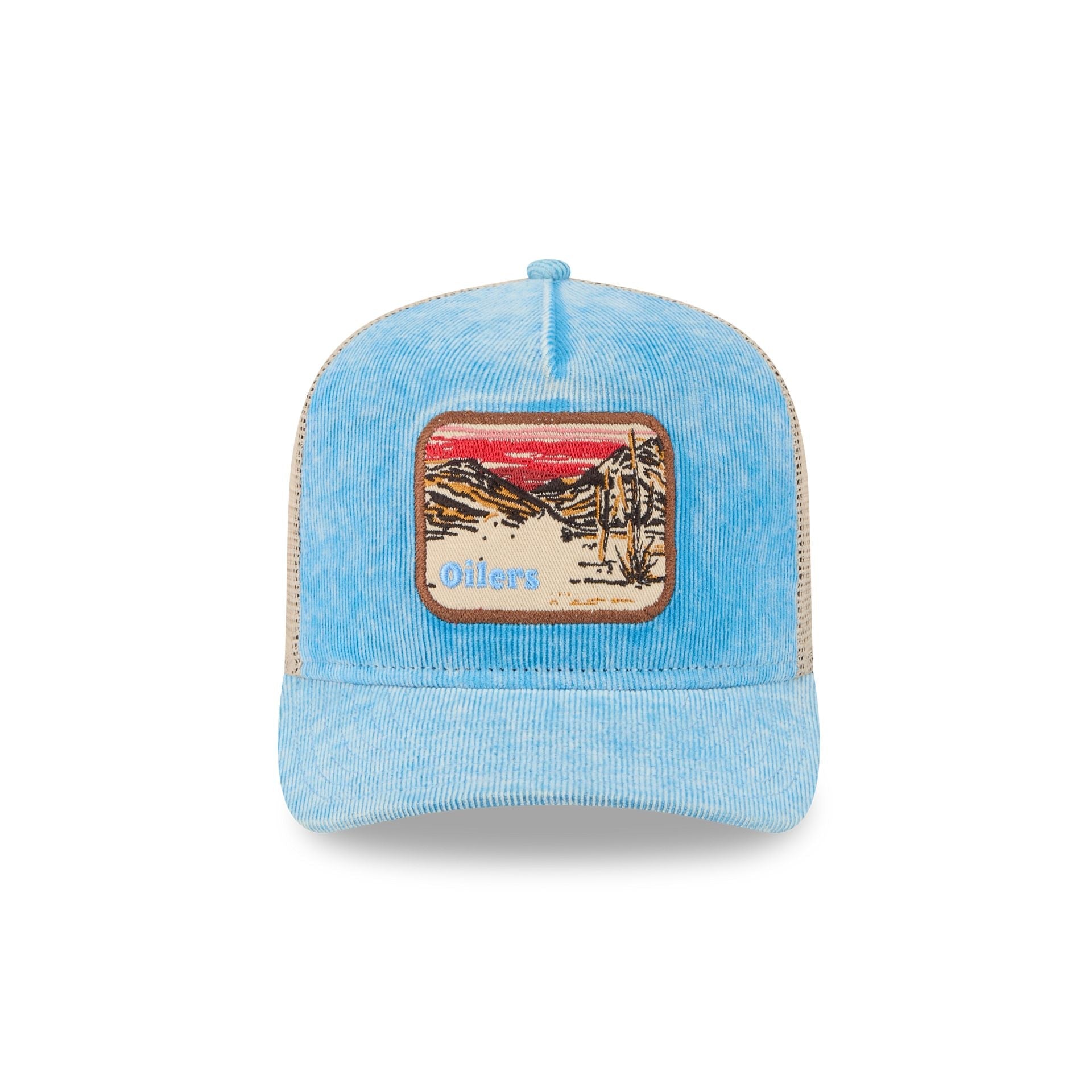 Oilers Vintage Landscape 9FIFTY A-Frame Trucker Hat