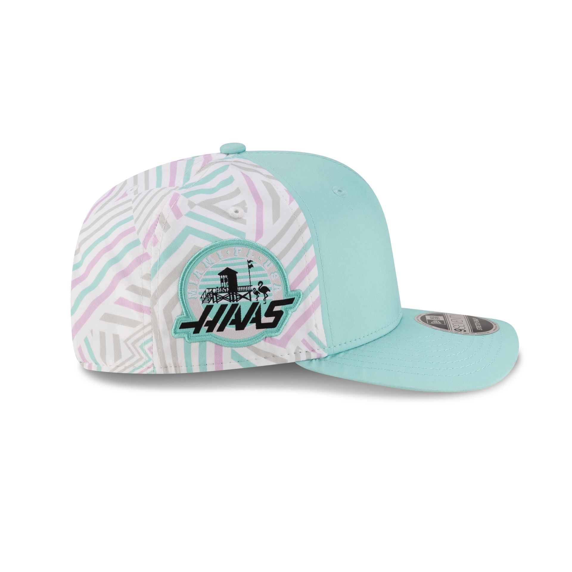2025 Miami Race Special MoneyGram Haas F1 Team 9SEVENTY Stretch-Snap Hat