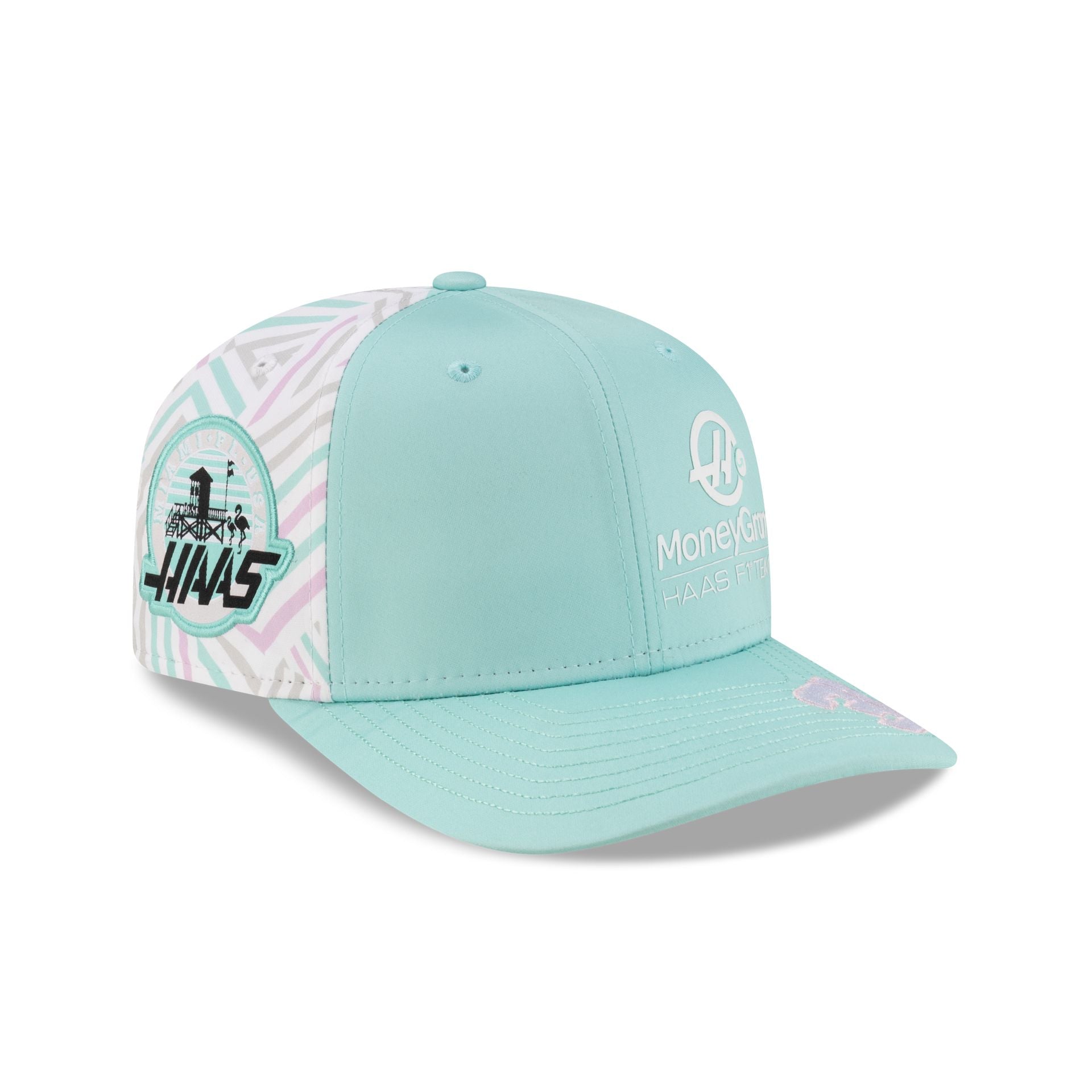 2025 Miami Race Special MoneyGram Haas F1 Team Esteban Ocon 9SEVENTY Stretch-Snap Hat