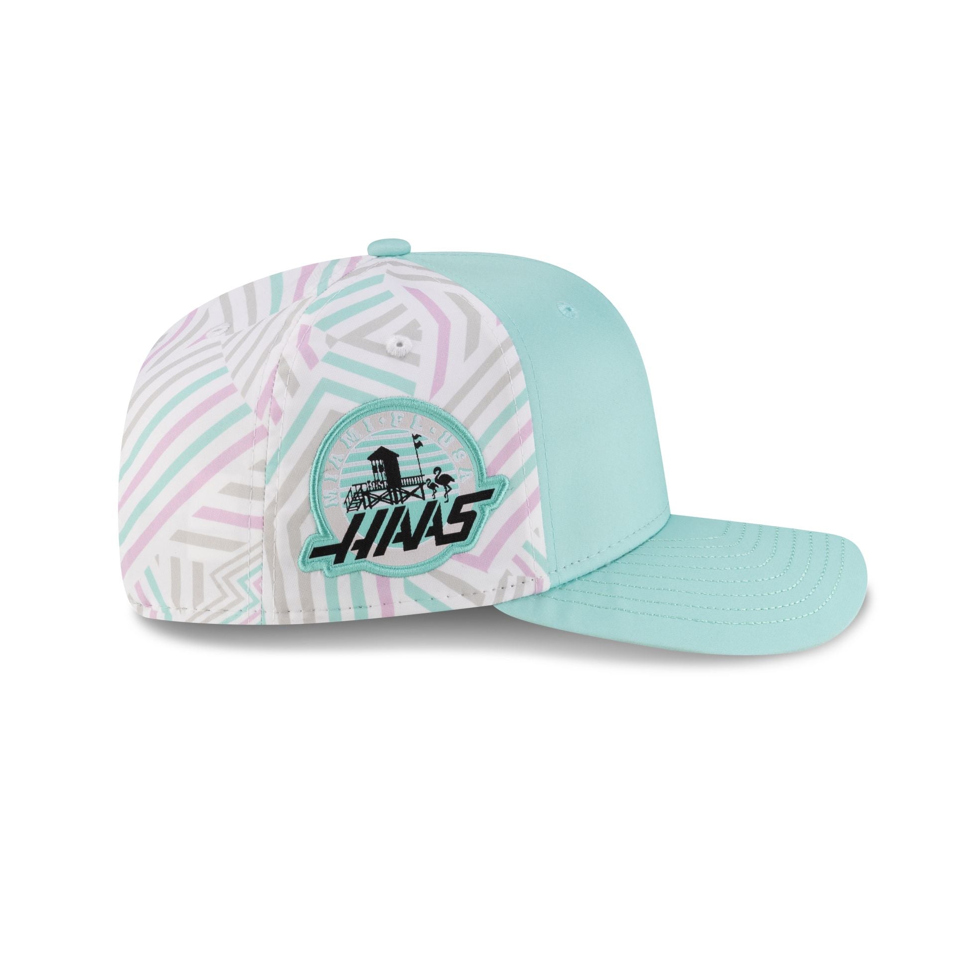 2025 Miami Race Special MoneyGram Haas F1 Team Esteban Ocon 9SEVENTY Stretch-Snap Hat