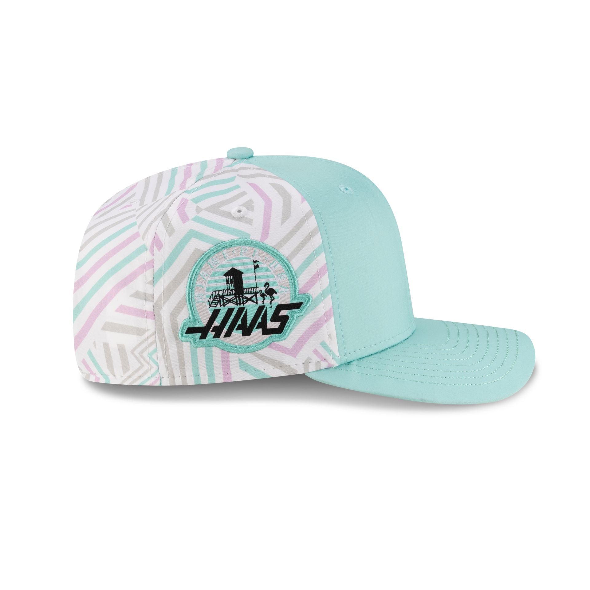 2025 Miami Race Special MoneyGram Haas F1 Team Oliver Bearman 9SEVENTY Stretch-Snap Hat
