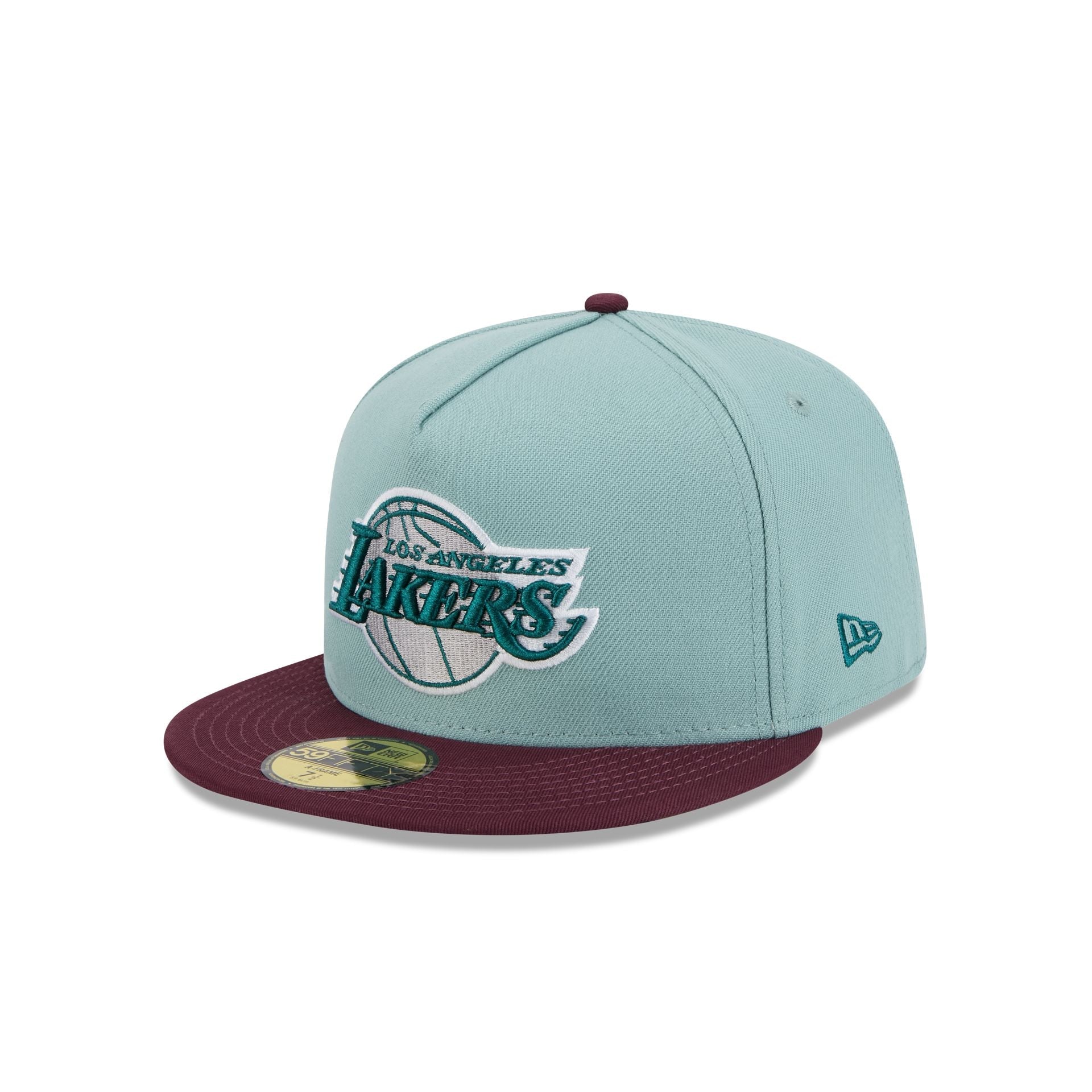 Los Angeles Lakers Beach Kiss Blue 59FIFTY A-Frame Fitted Hat