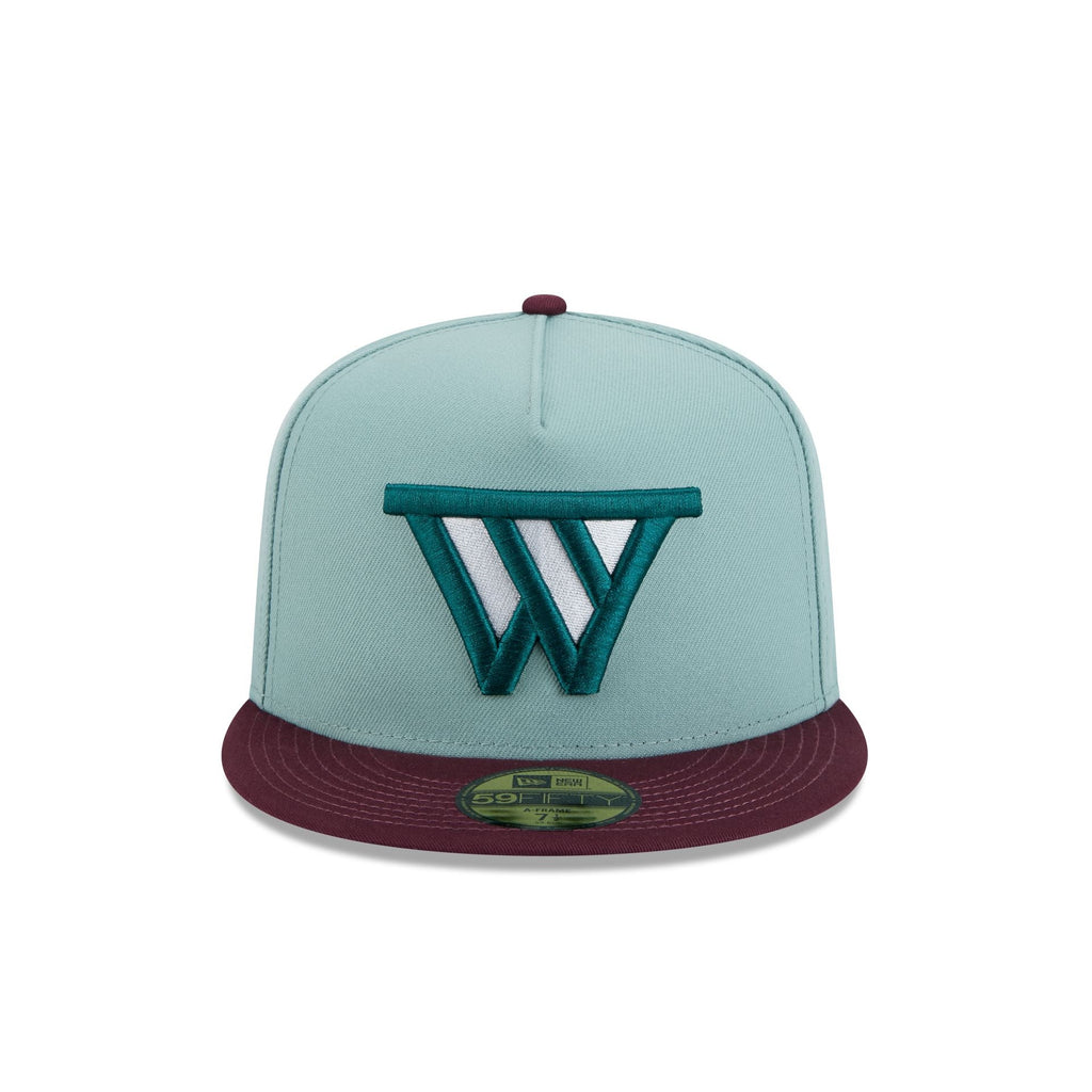 Golden State Warriors Beach Kiss Blue 59FIFTY A-Frame Fitted Hat