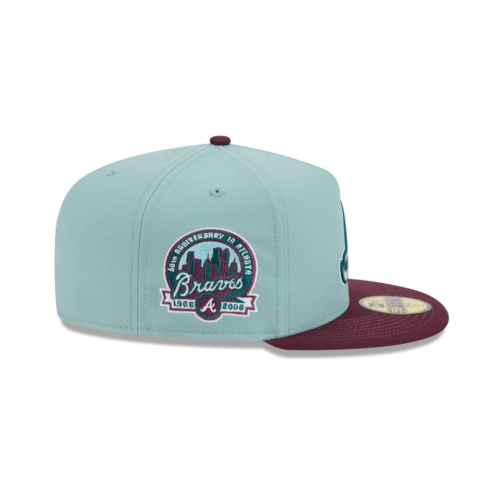 Atlanta Braves Beach Kiss Blue 59FIFTY A-Frame Fitted Hat