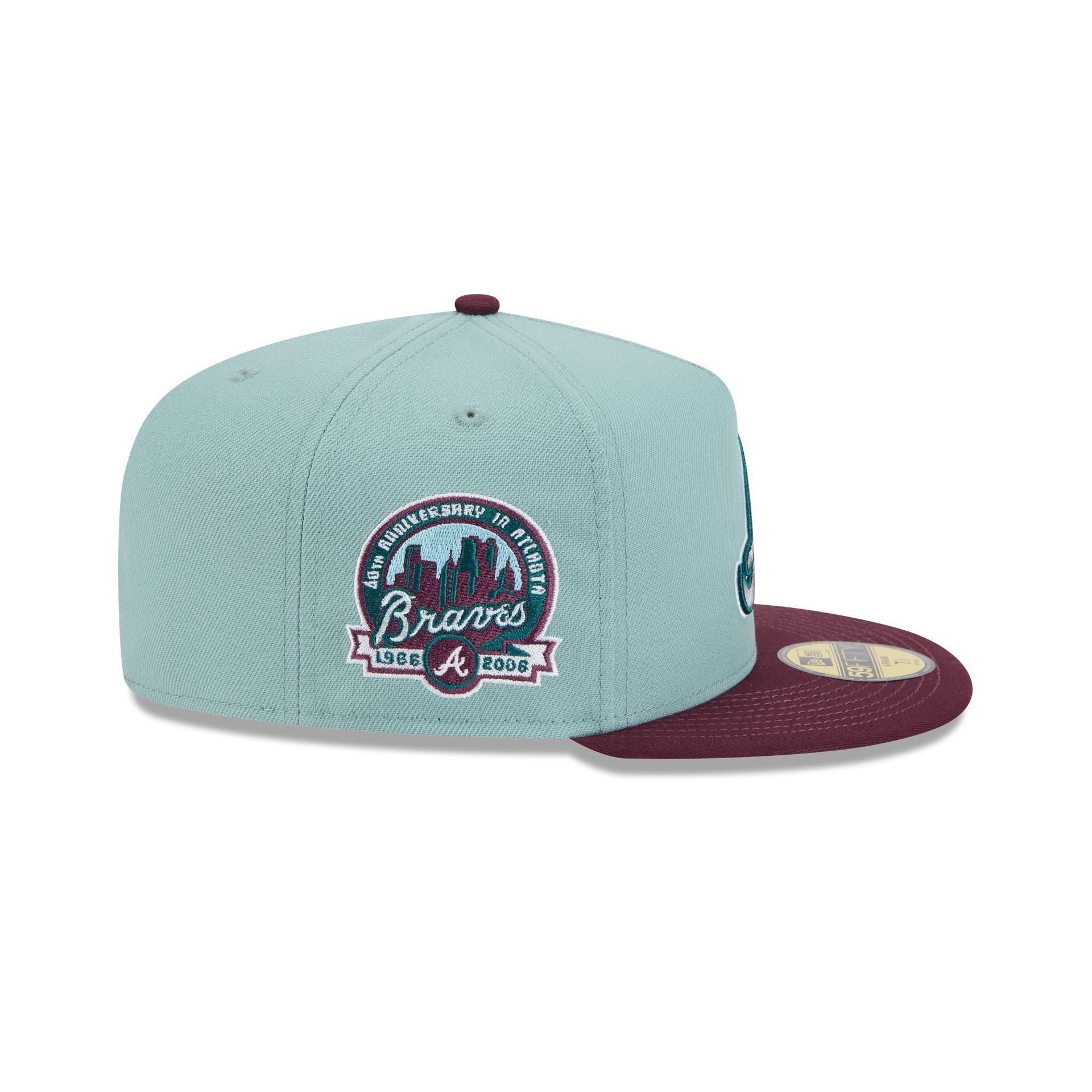 Atlanta Braves Beach Kiss Blue 59FIFTY A-Frame Fitted Hat