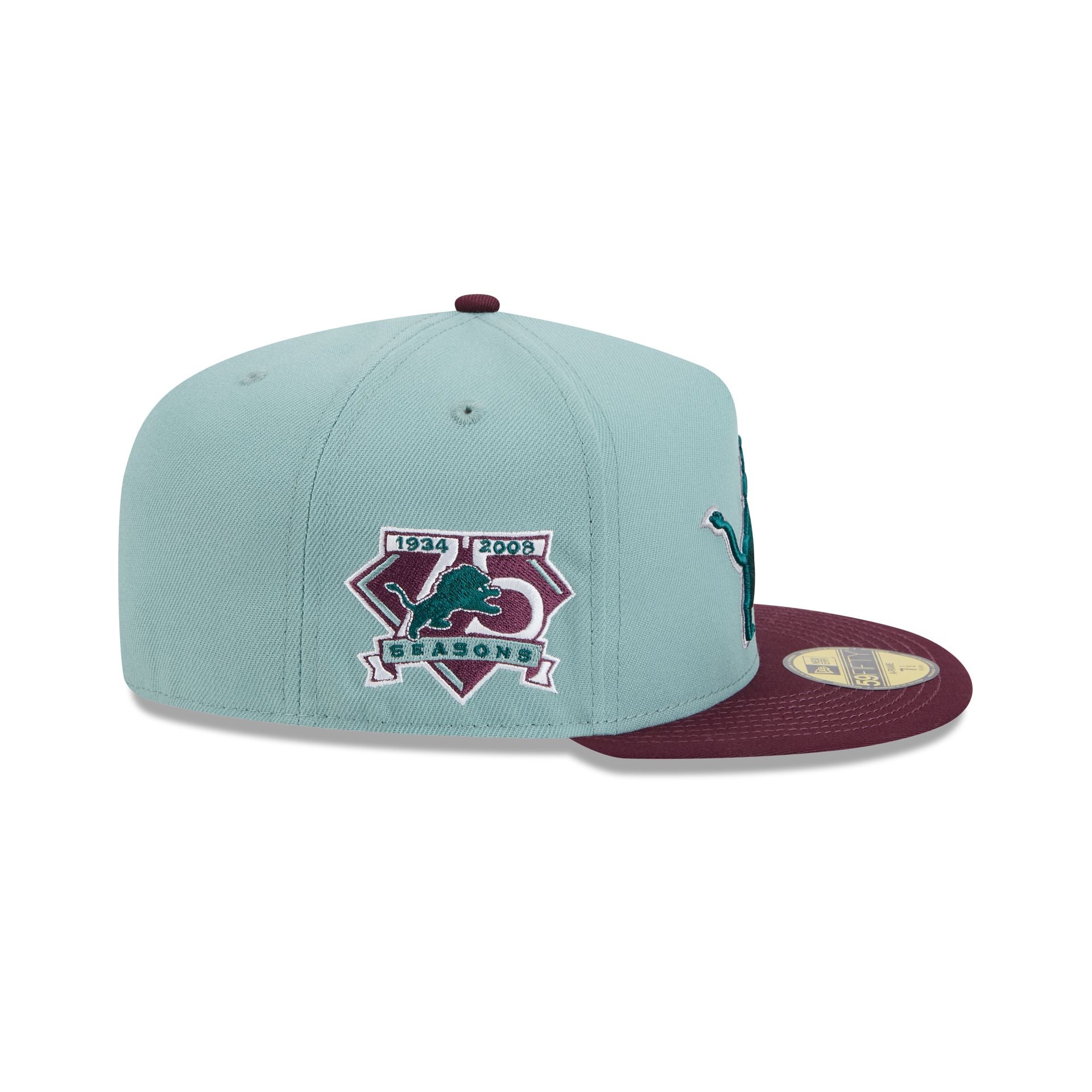 Detroit Lions Beach Kiss Blue 59FIFTY A-Frame Fitted Hat