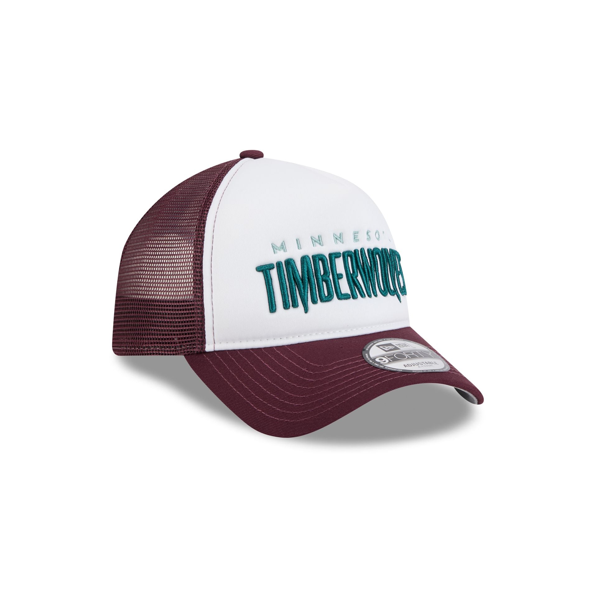 Minnesota Timberwolves Optic White 9FORTY A-Frame Snapback Hat