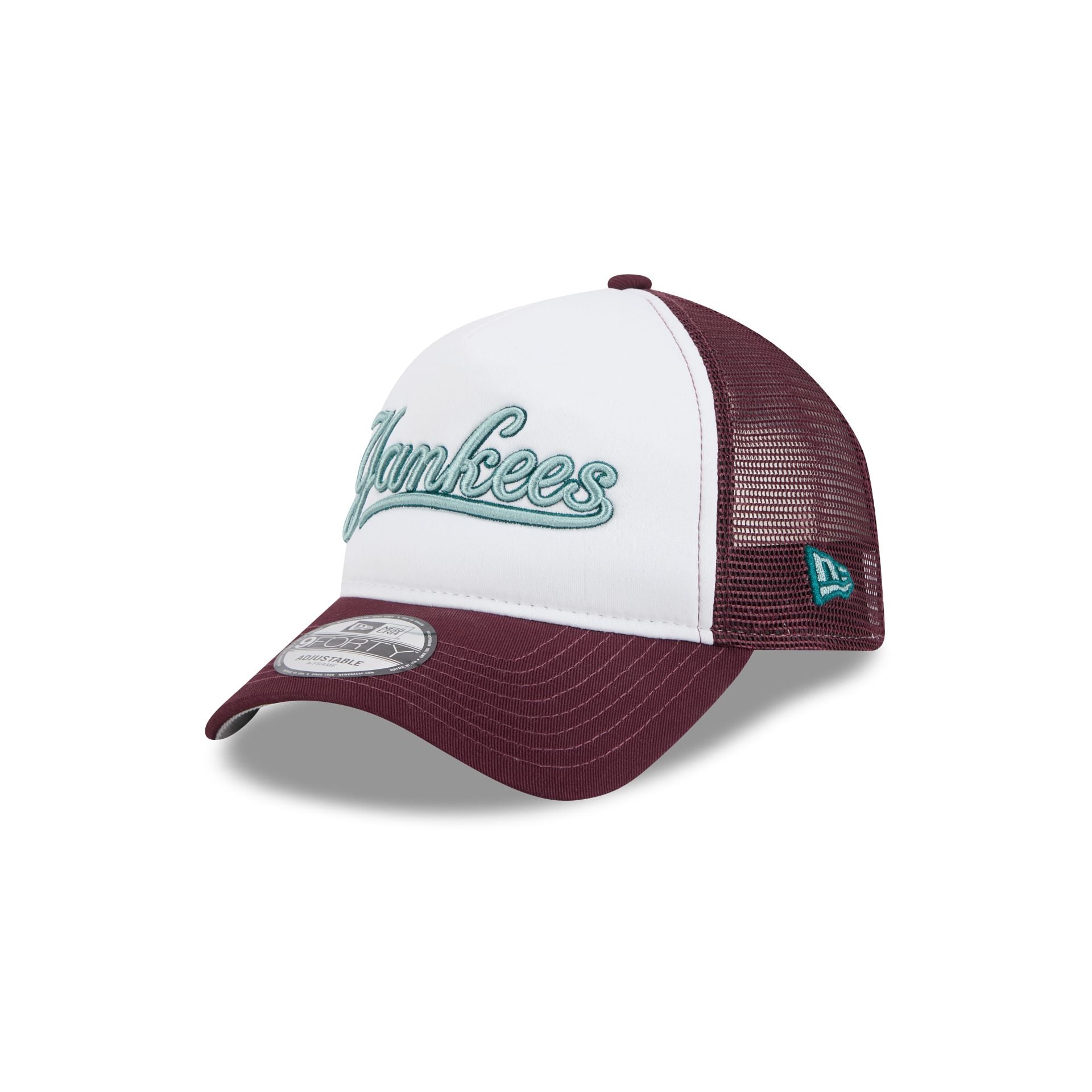 New York Yankees Optic White 9FORTY A-Frame Snapback Hat