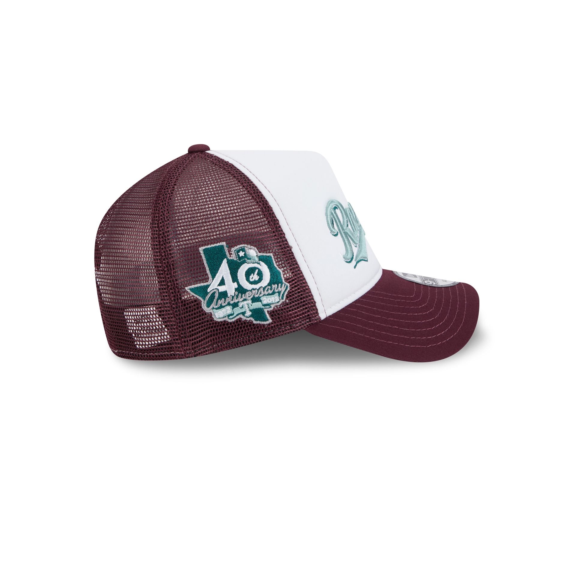 Texas Rangers Optic White 9FORTY A-Frame Snapback Hat