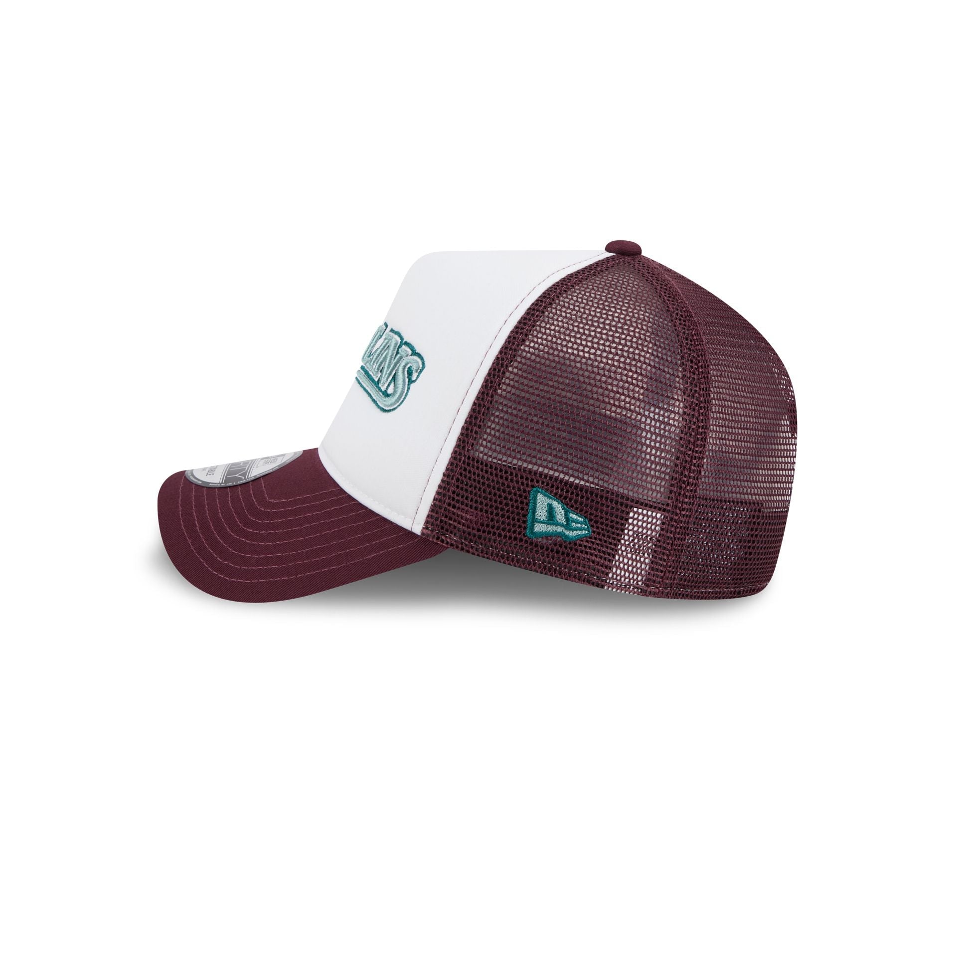 Miami Marlins Optic White 9FORTY A-Frame Snapback Hat