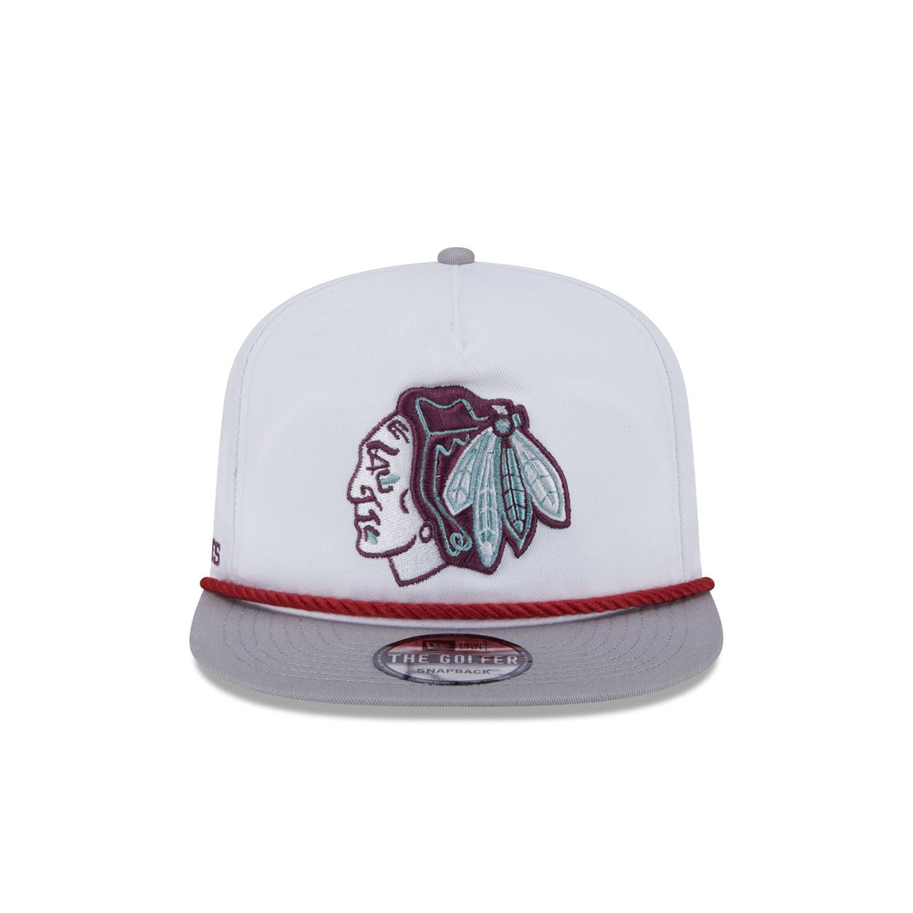 Chicago Blackhawks Optic White Golfer Hat