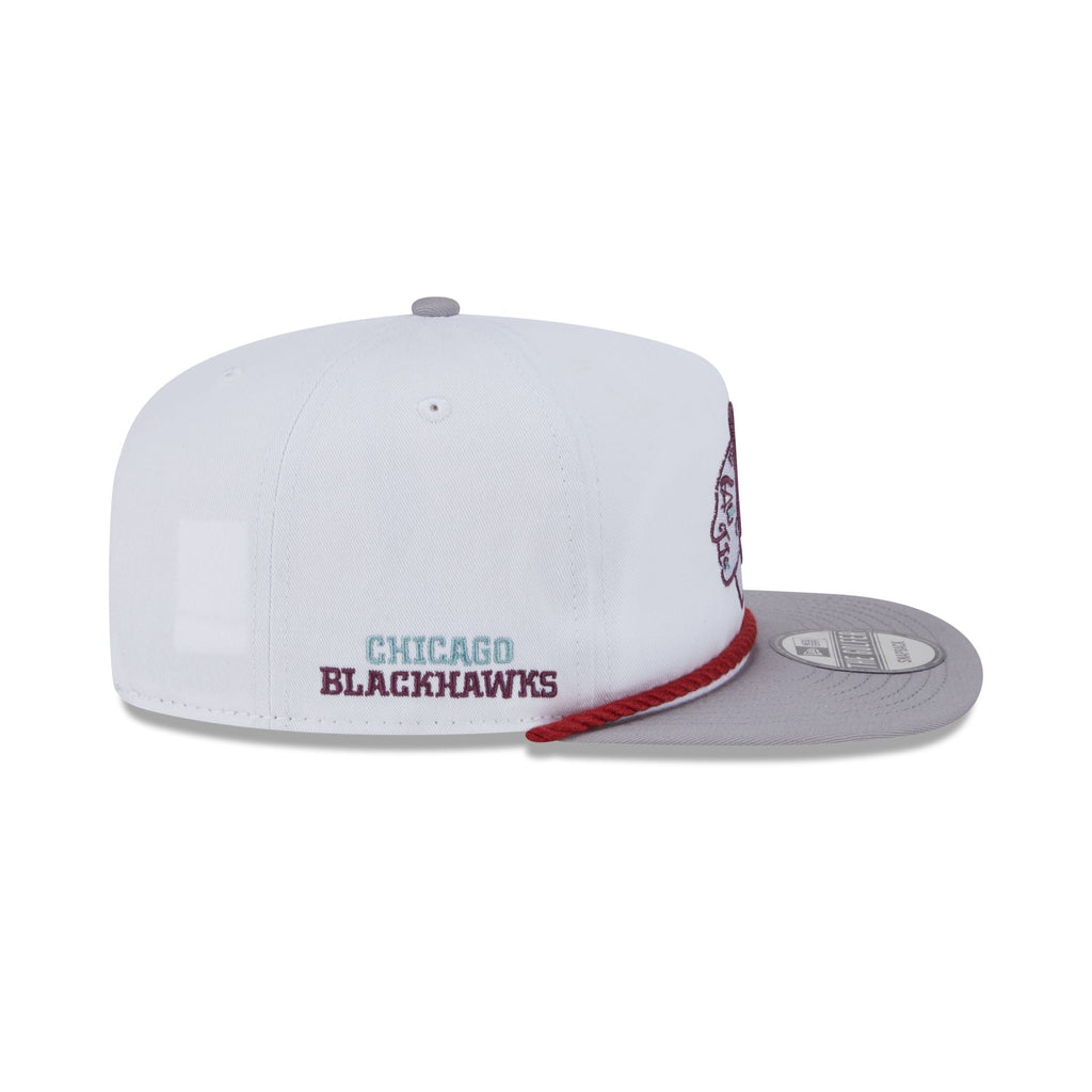 Chicago Blackhawks Optic White Golfer Hat
