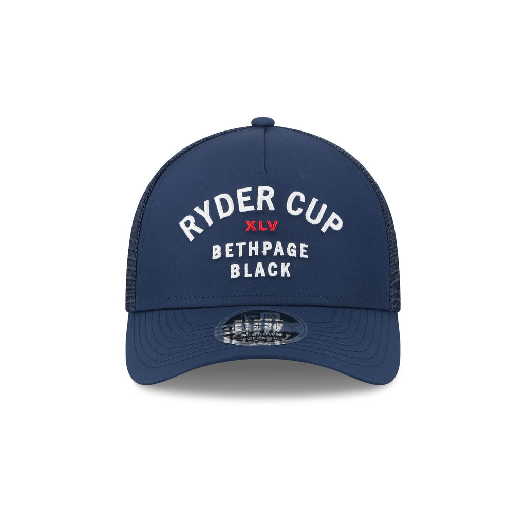 2025 Ryder Cup Minimalist Navy 9FORTY M-Crown A-Frame Trucker Hat