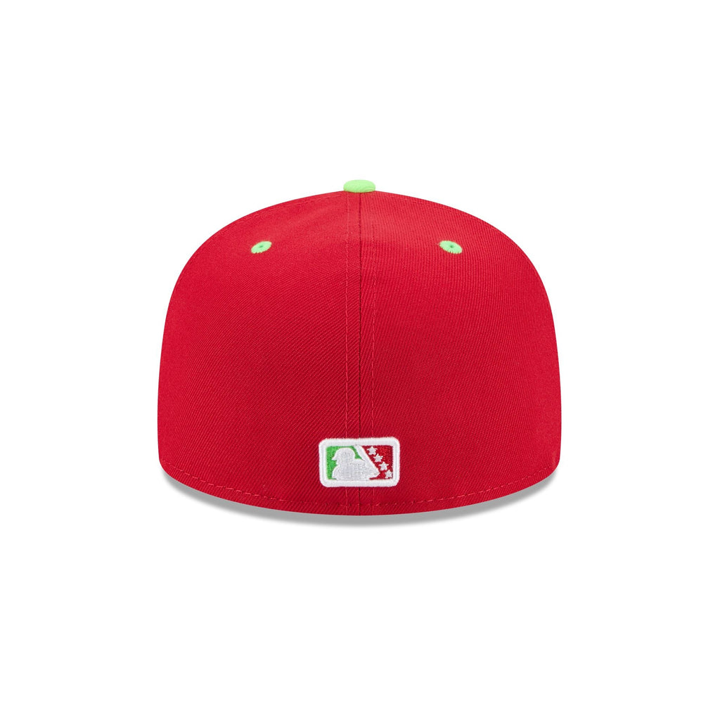 Akron RubberDucks Theme Night Red 59FIFTY Fitted Hat