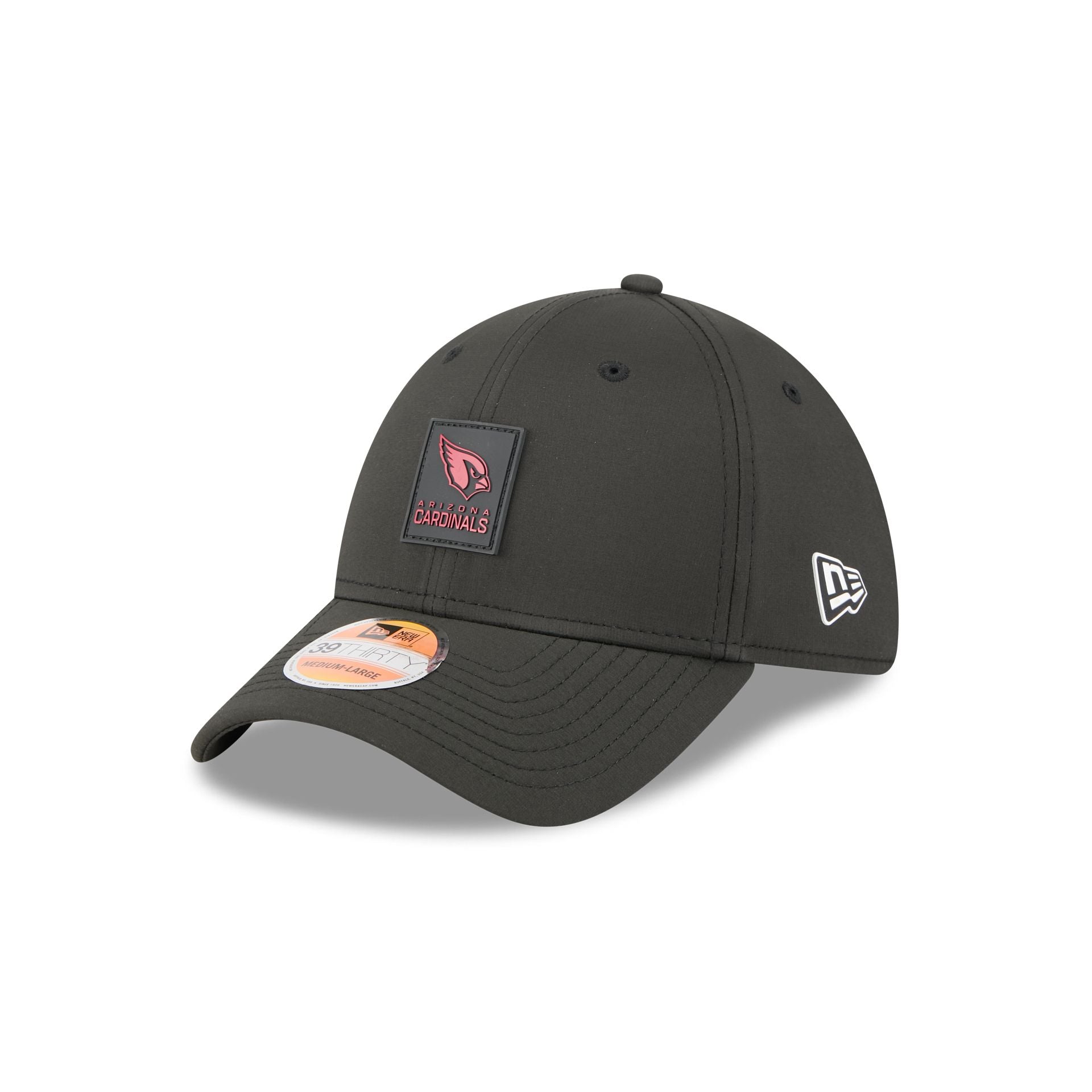 Arizona Cardinals 2025 Sideline Hot Weather Black 39THIRTY Stretch Fit Hat