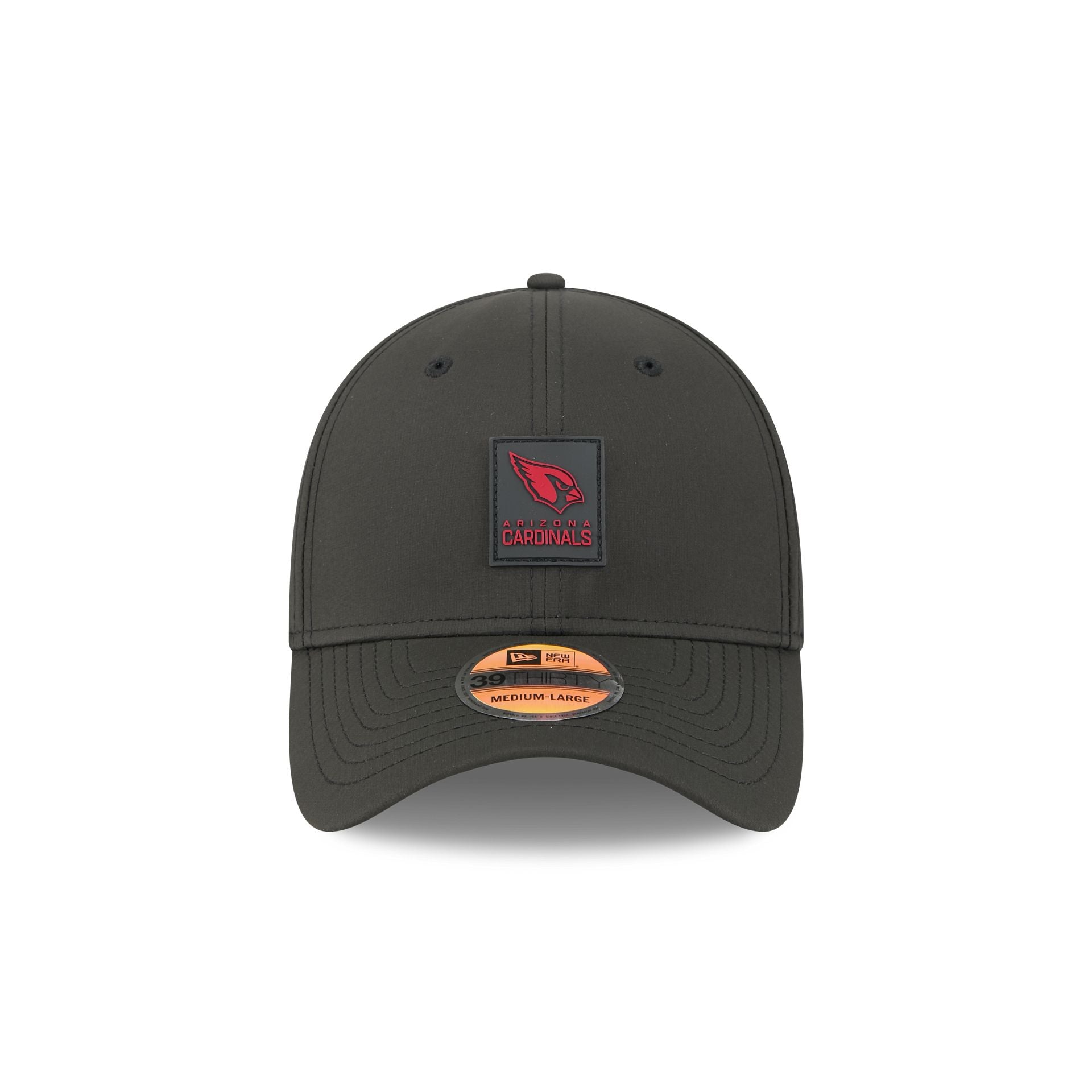 Arizona Cardinals 2025 Sideline Hot Weather Black 39THIRTY Stretch Fit Hat