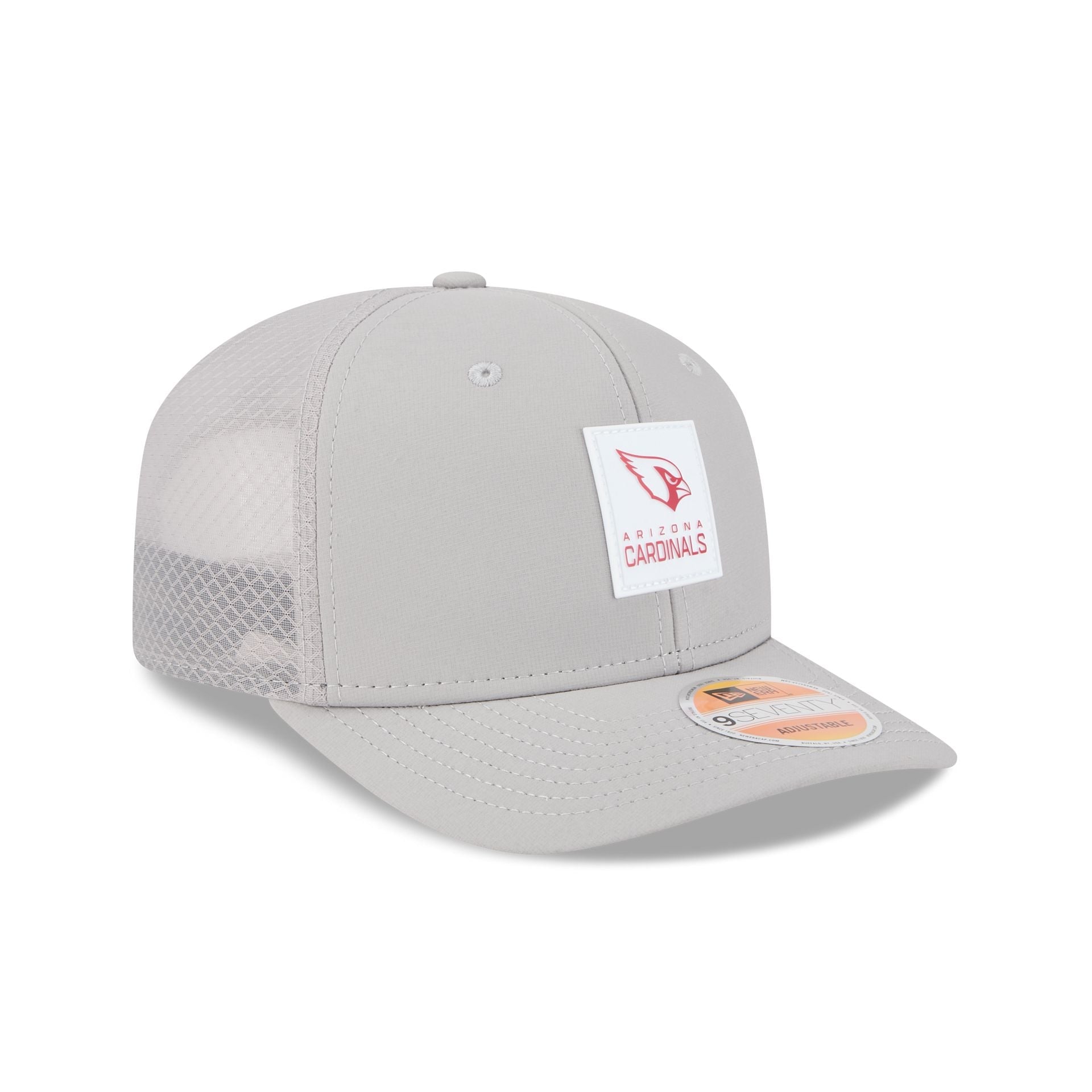 Arizona Cardinals 2025 Sideline Hot Weather Gray 9SEVENTY Trucker Hat