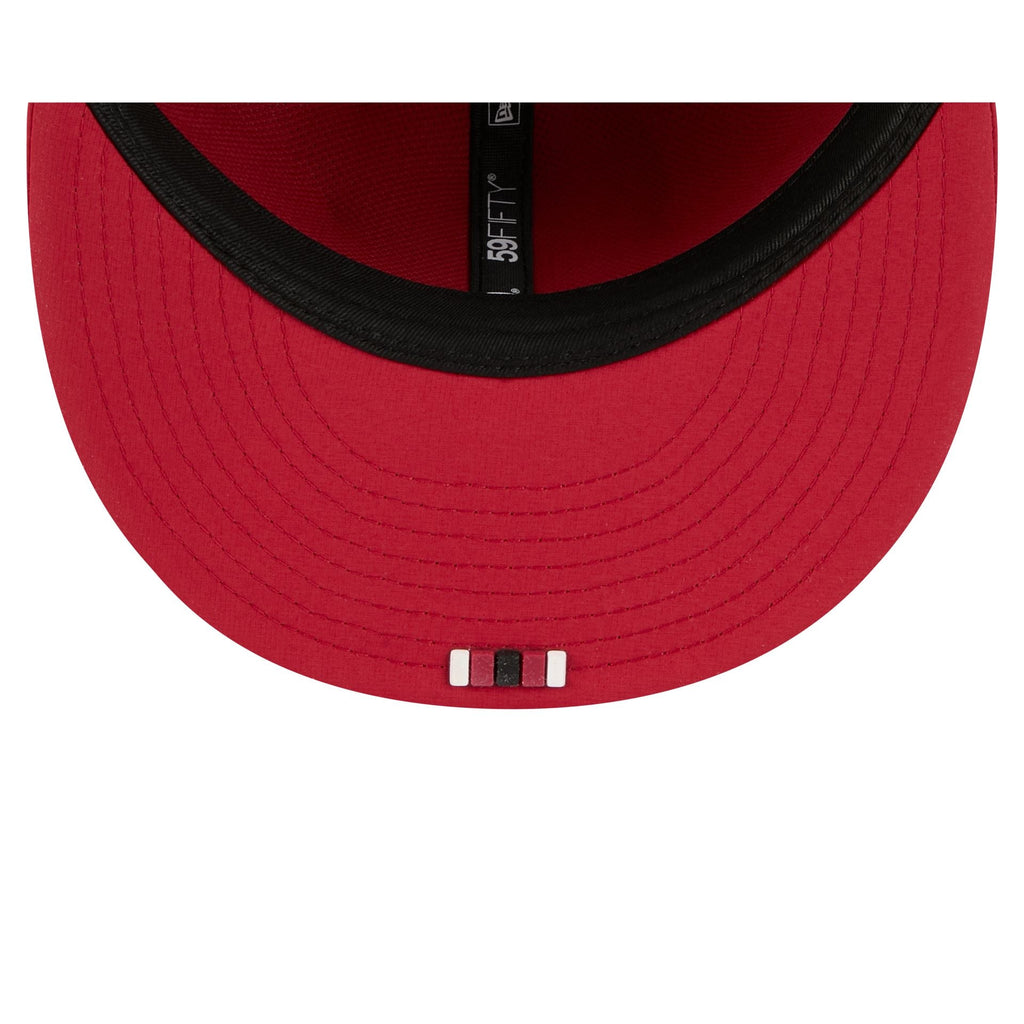 Arizona Cardinals 2025 Sideline Hot Weather 59FIFTY Fitted Hat