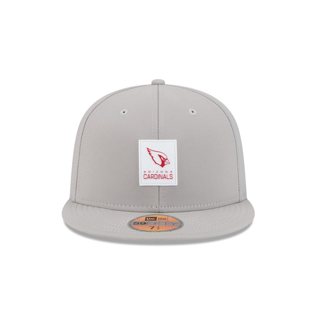 Arizona Cardinals 2025 Sideline Hot Weather Gray 59FIFTY Fitted Hat