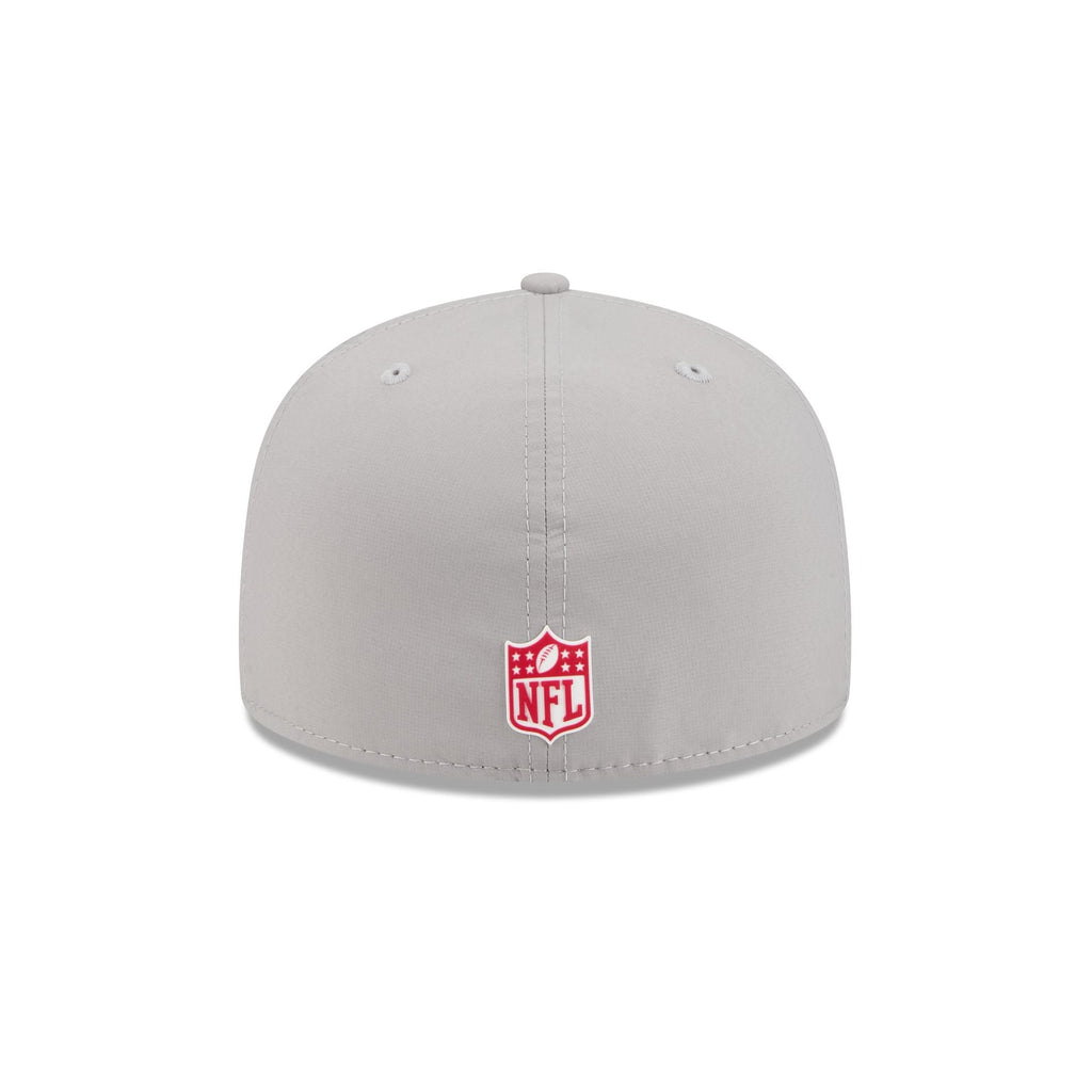 Arizona Cardinals 2025 Sideline Hot Weather Gray 59FIFTY Fitted Hat