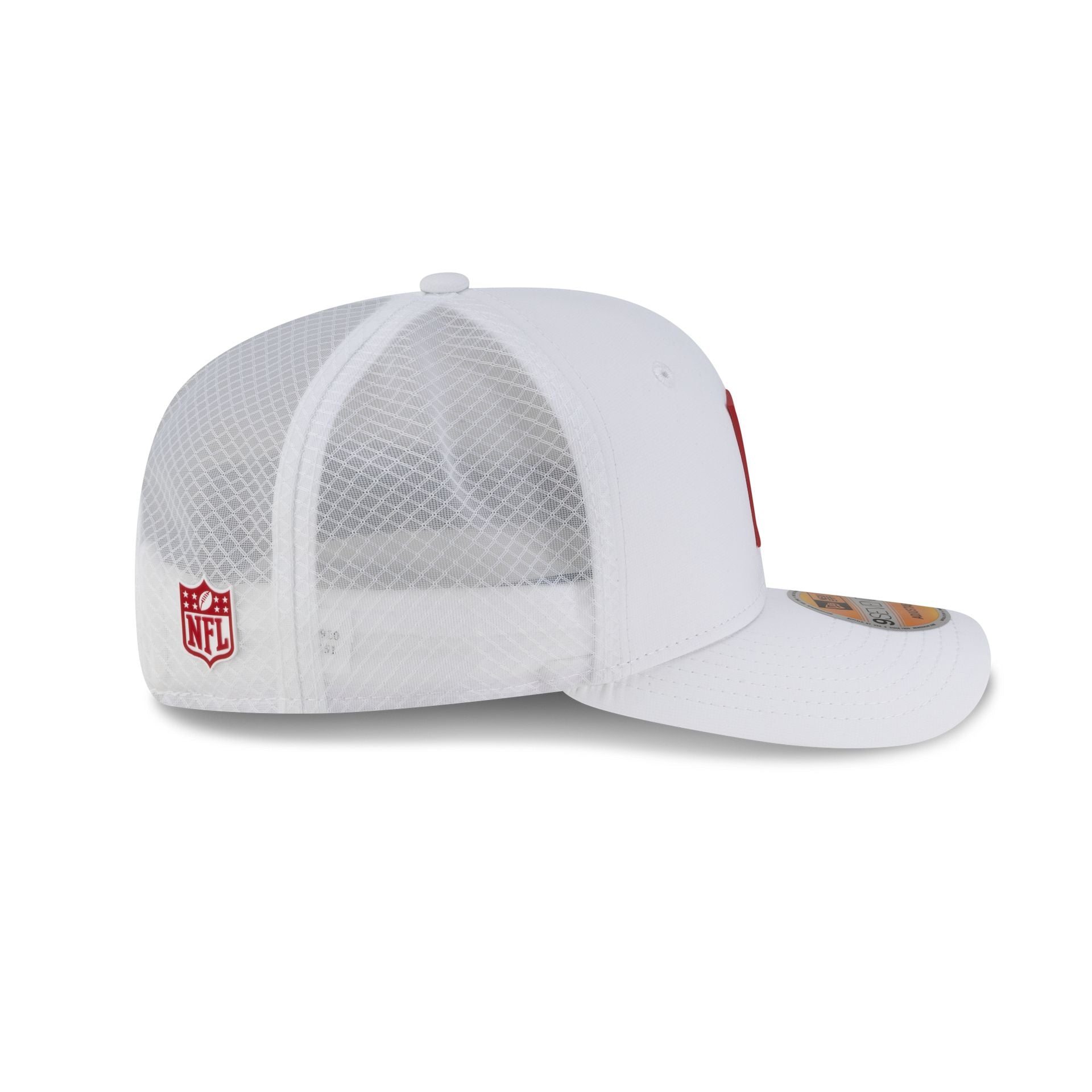 Arizona Cardinals 2025 Sideline Hot Weather White 9SEVENTY Trucker Hat