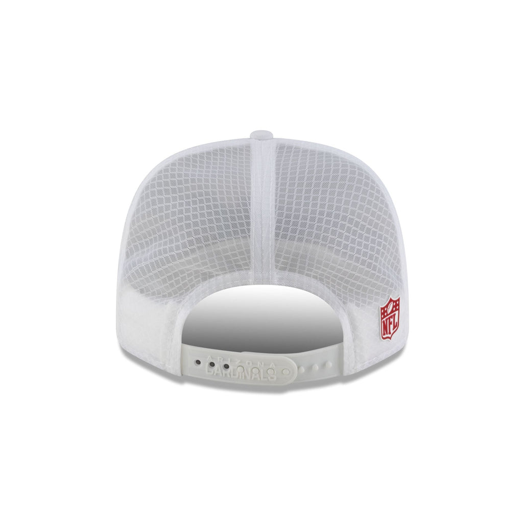 Arizona Cardinals 2025 Sideline Hot Weather White 9SEVENTY Trucker Hat