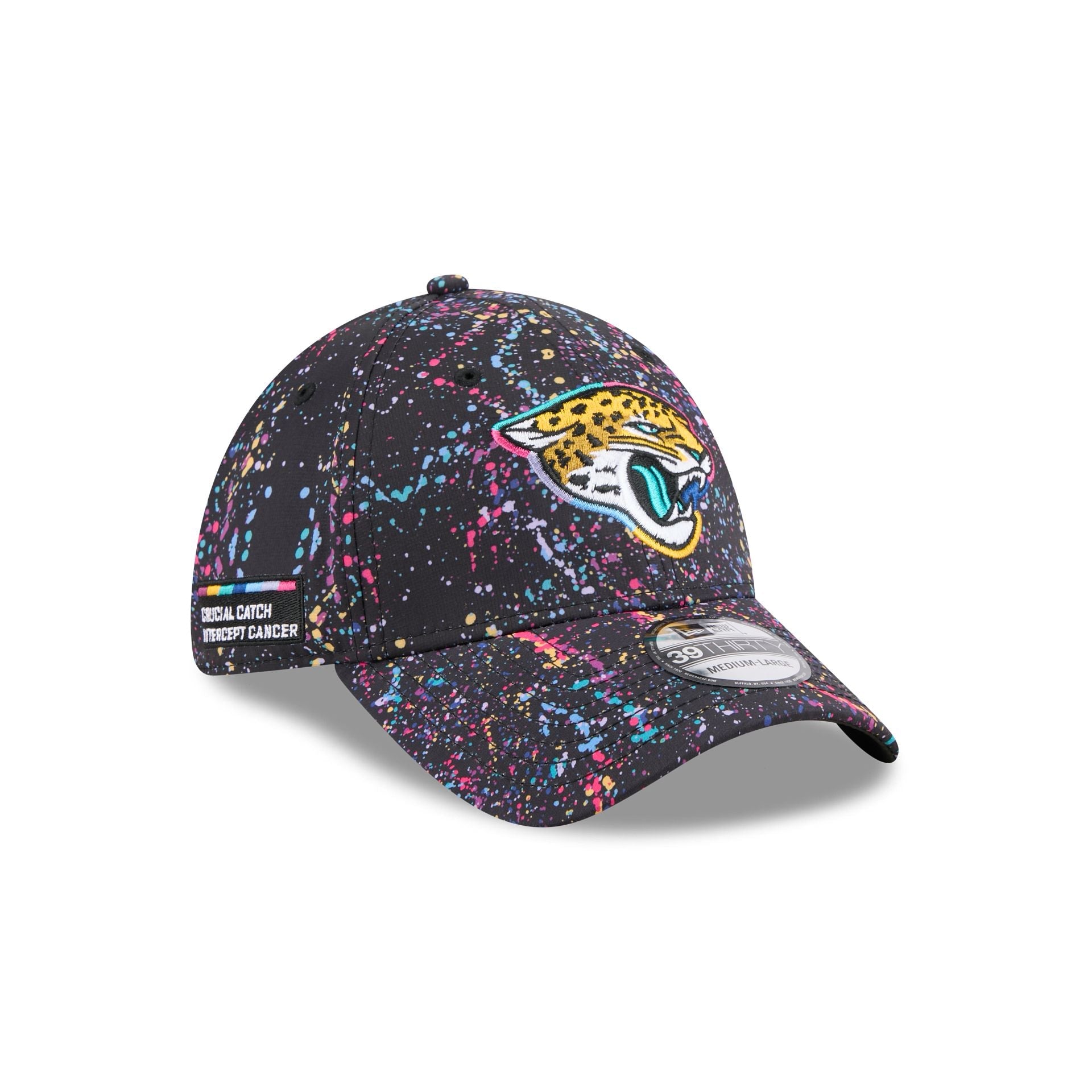 Jacksonville Jaguars 2025 Crucial Catch 39THIRTY Stretch Fit Hat