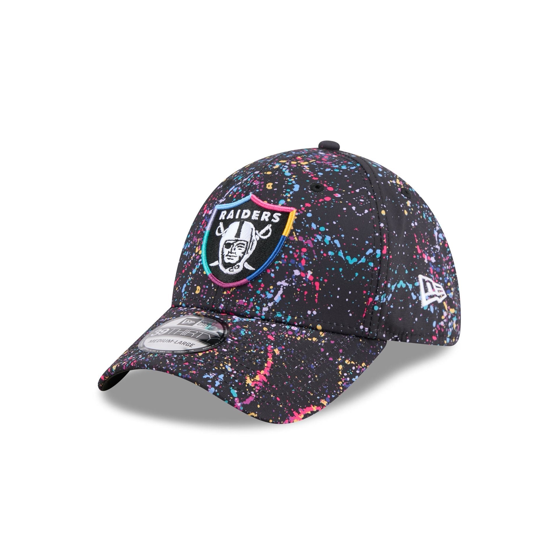 Las Vegas Raiders 2025 Crucial Catch 39THIRTY Stretch Fit Hat